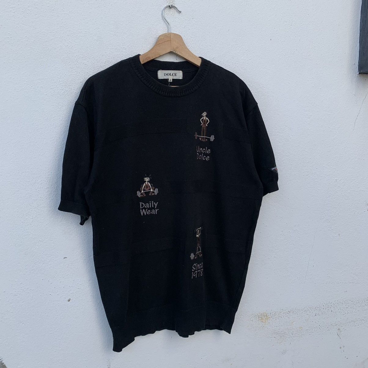 Japanese Brand VINTAGE DOLCE EMBROIDERY BIG LOGO SHORT SLEEVE SWEATSHIRT Size US M / EU 48-50 / 2 - 2 Thumbnail