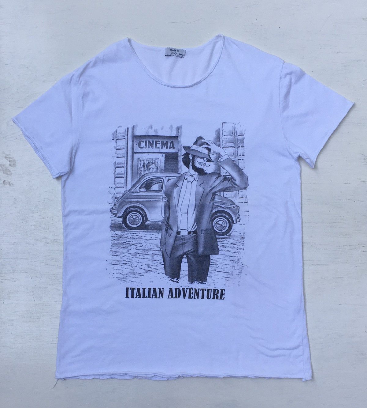 Vintage LAST DROP ‼️ VINTAGE ITALIAN ADVENTURE RAW HEM T-SHIRT Punk Size US L / EU 52-54 / 3 - 1 Thumbnail