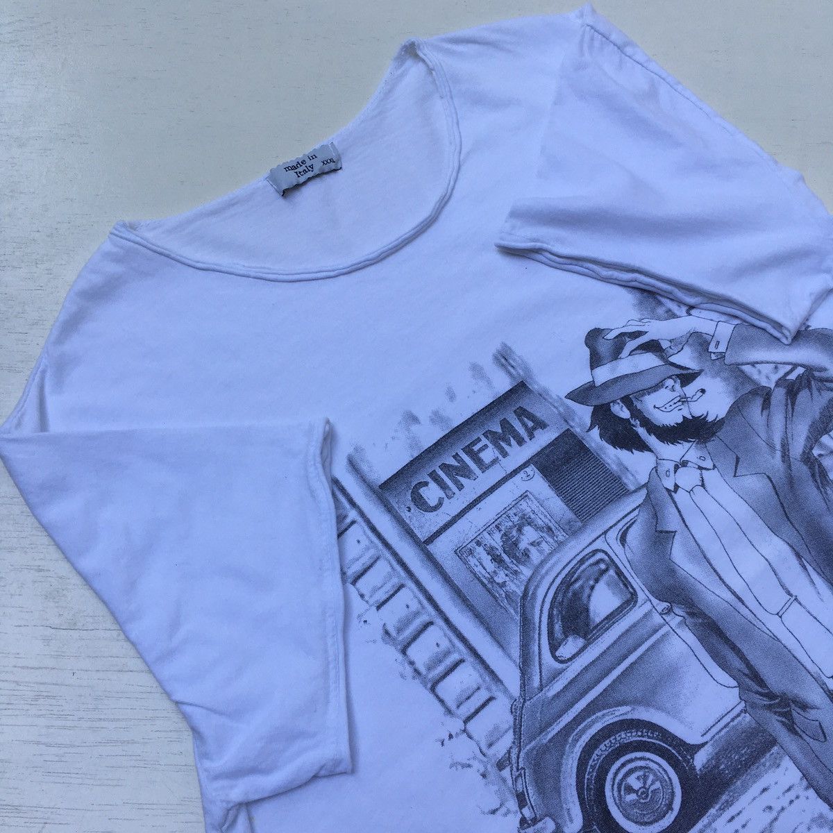 Vintage LAST DROP ‼️ VINTAGE ITALIAN ADVENTURE RAW HEM T-SHIRT Punk Size US L / EU 52-54 / 3 - 6 Thumbnail
