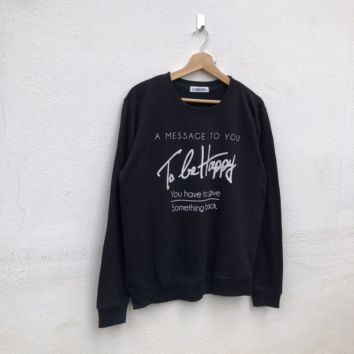 Japanese Brand ULTIMATE BLACK SWEATSHIRT MOTIVATED BIG LOGO Size US L / EU 52-54 / 3 - 2 Thumbnail