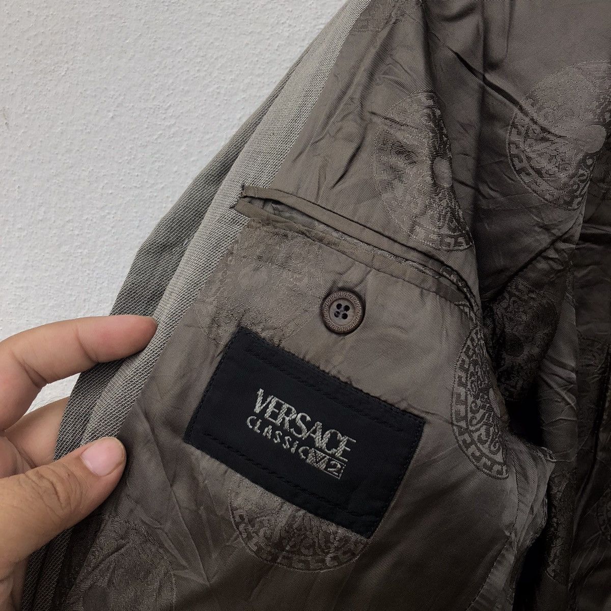 Japanese Brand LUXURY CASUAL COAT VERSACE CLASSIC DOUBLE BREAST Size US M / EU 48-50 / 2 - 2 Thumbnail