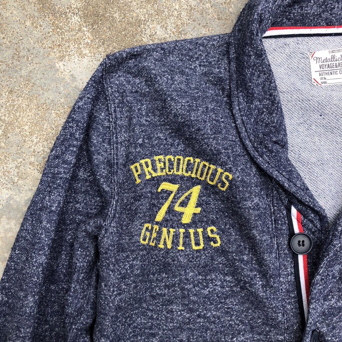 Japanese Brand LIGHT CARDIGAN RARE DESIGN METALLICBOARD YOYAGE & REGATTA Size US S / EU 44-46 / 1 - 5 Thumbnail