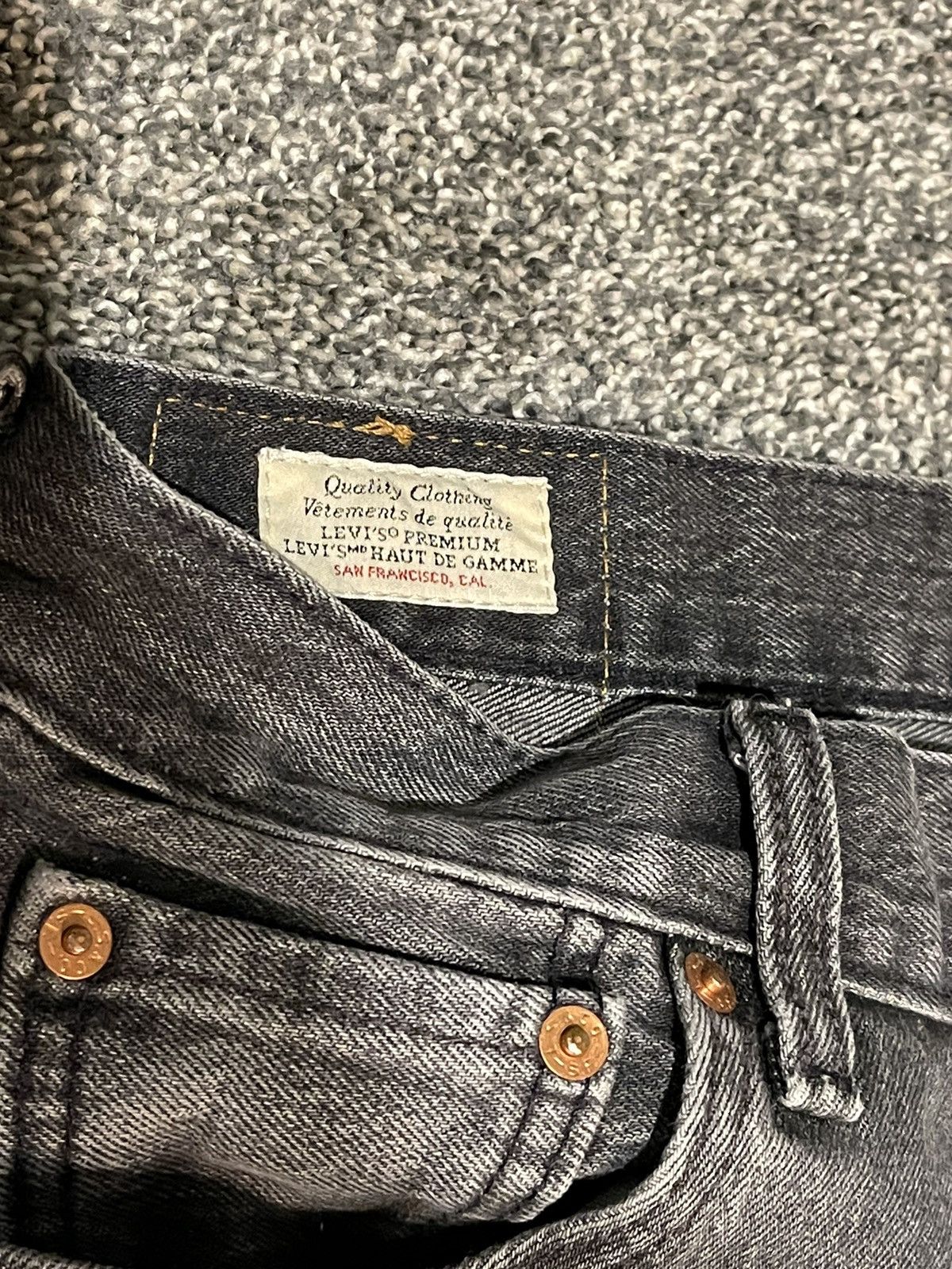 Levi's × Vintage Big E Faded Levis Premium 501 ‘93 28 x 32 Size US 28 / EU 44 - 4 Thumbnail
