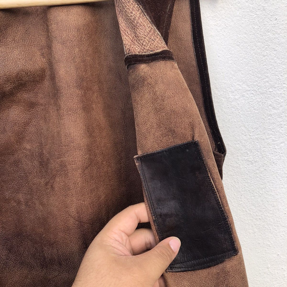 Japanese Brand VINTAGE LEATHER GENUINE VEST MULTI POCKET Size US M / EU 48-50 / 2 - 9 Thumbnail
