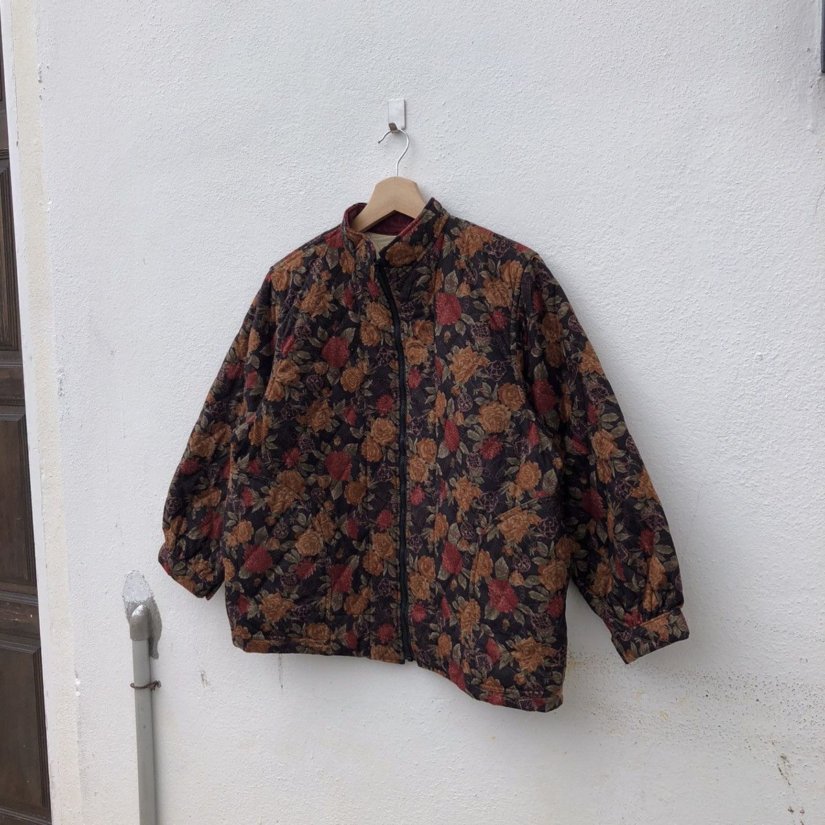 Japanese Brand VINTAGE ZIPPER JACKET FLORALFLOWER FULL PRINT BOMBER JACKET Size US M / EU 48-50 / 2 - 2 Thumbnail