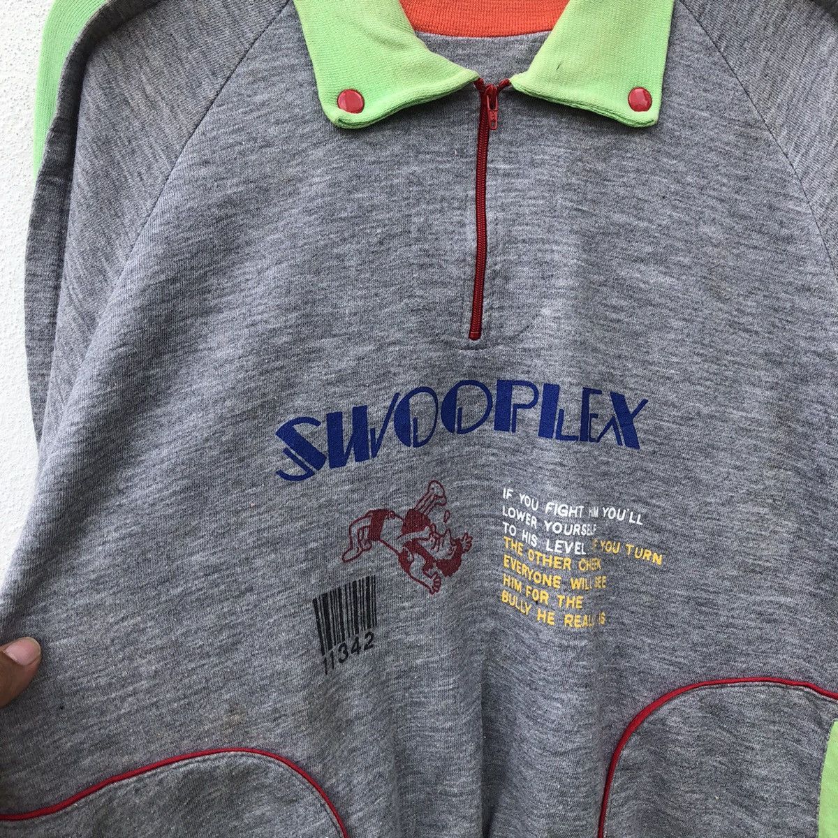 Japanese Brand VINTAGE SWOOPLEX COLLAR SWEATSHIRT RARE DESIGN BIG LOGO Size US L / EU 52-54 / 3 - 6 Thumbnail