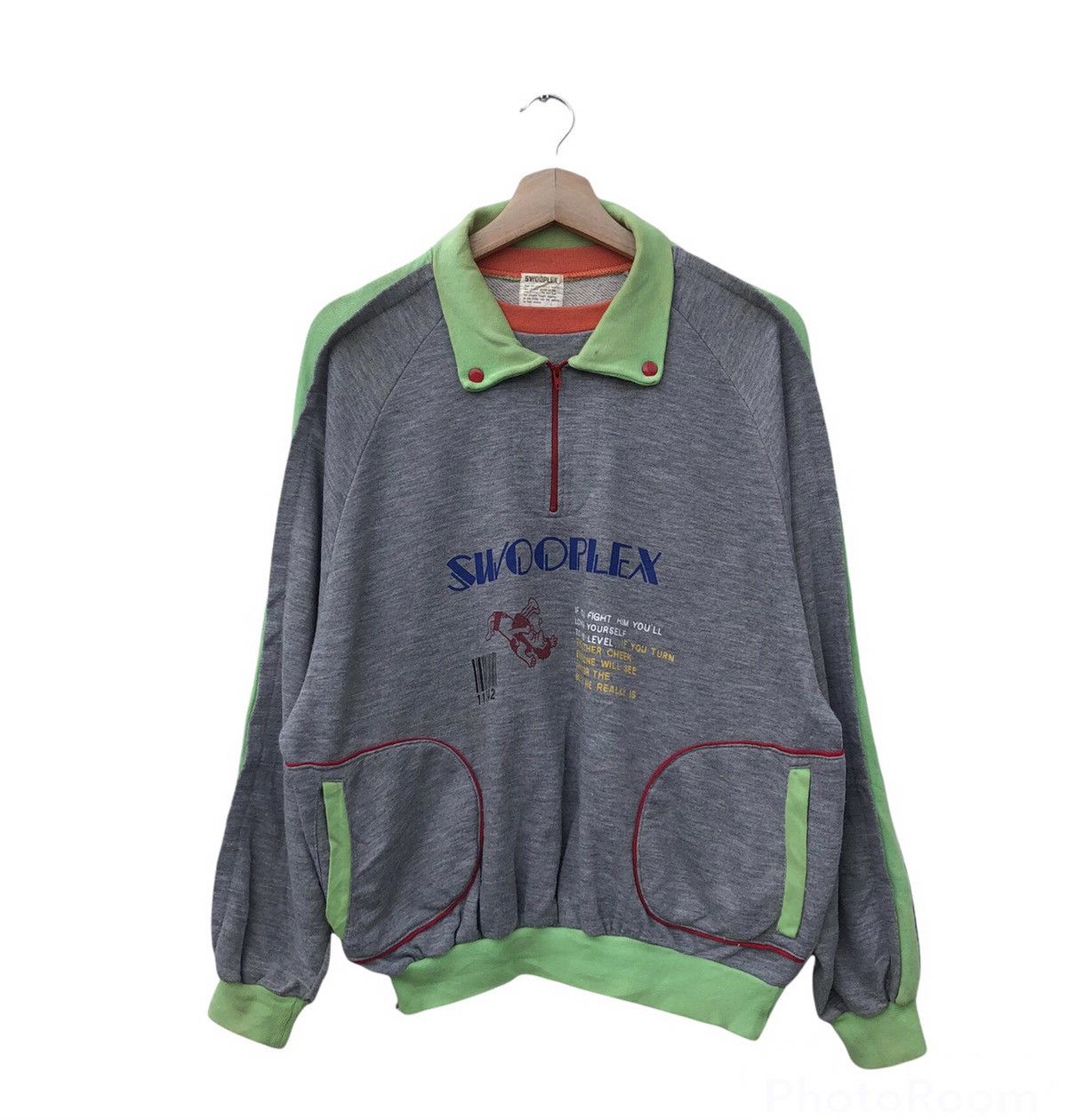 Japanese Brand VINTAGE SWOOPLEX COLLAR SWEATSHIRT RARE DESIGN BIG LOGO Size US L / EU 52-54 / 3 - 2 Thumbnail