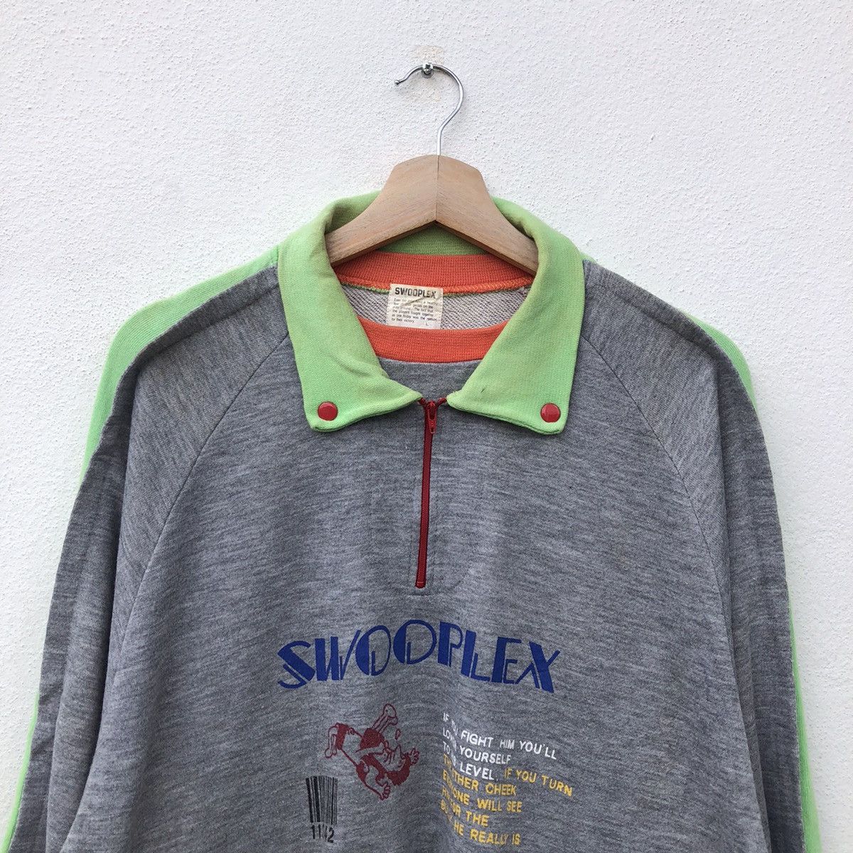 Japanese Brand VINTAGE SWOOPLEX COLLAR SWEATSHIRT RARE DESIGN BIG LOGO Size US L / EU 52-54 / 3 - 4 Thumbnail