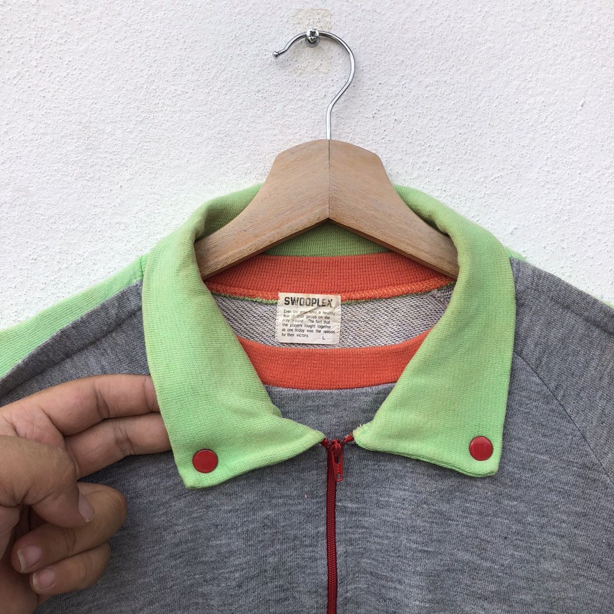 Japanese Brand VINTAGE SWOOPLEX COLLAR SWEATSHIRT RARE DESIGN BIG LOGO Size US L / EU 52-54 / 3 - 8 Thumbnail
