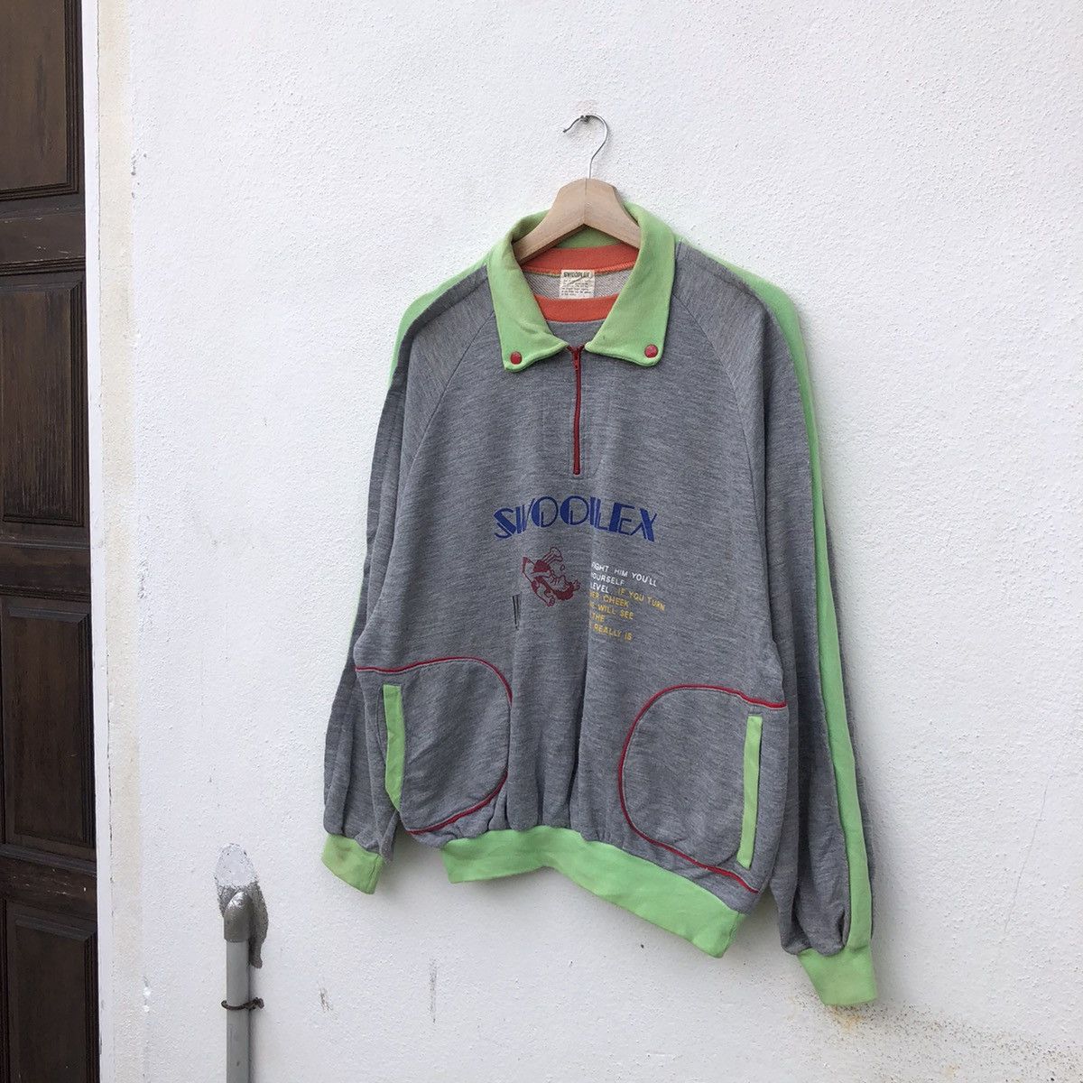 Japanese Brand VINTAGE SWOOPLEX COLLAR SWEATSHIRT RARE DESIGN BIG LOGO Size US L / EU 52-54 / 3 - 3 Thumbnail