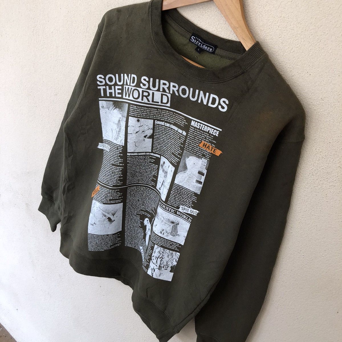 Japanese Brand SORRIDERE SWEATSHIRT BIG LOGO RARE DESIGN Size US L / EU 52-54 / 3 - 6 Thumbnail