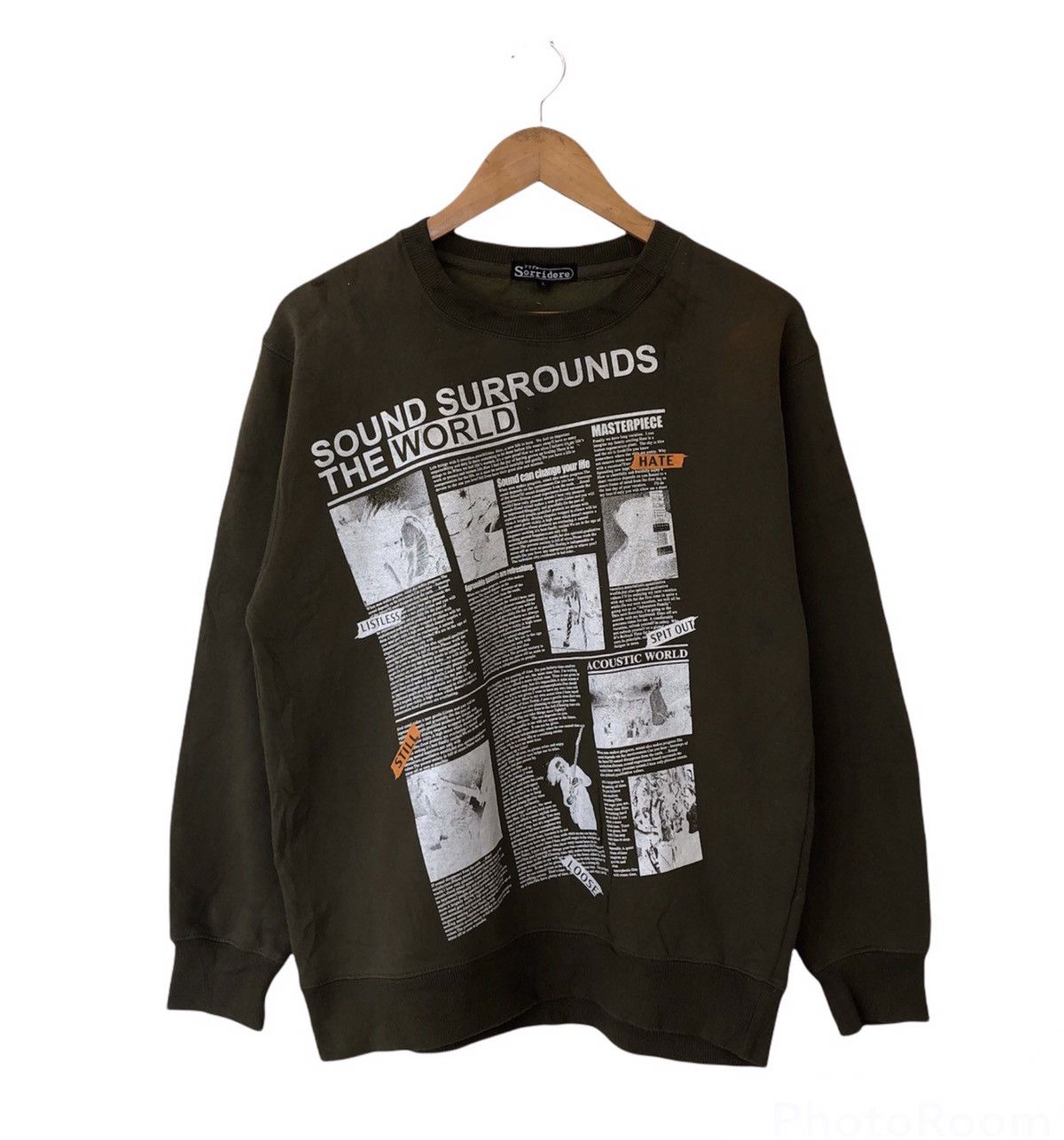 Japanese Brand SORRIDERE SWEATSHIRT BIG LOGO RARE DESIGN Size US L / EU 52-54 / 3 - 1 Thumbnail