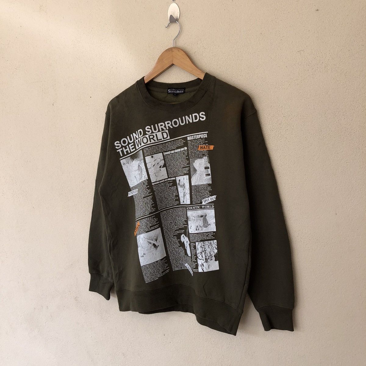 Japanese Brand SORRIDERE SWEATSHIRT BIG LOGO RARE DESIGN Size US L / EU 52-54 / 3 - 2 Thumbnail
