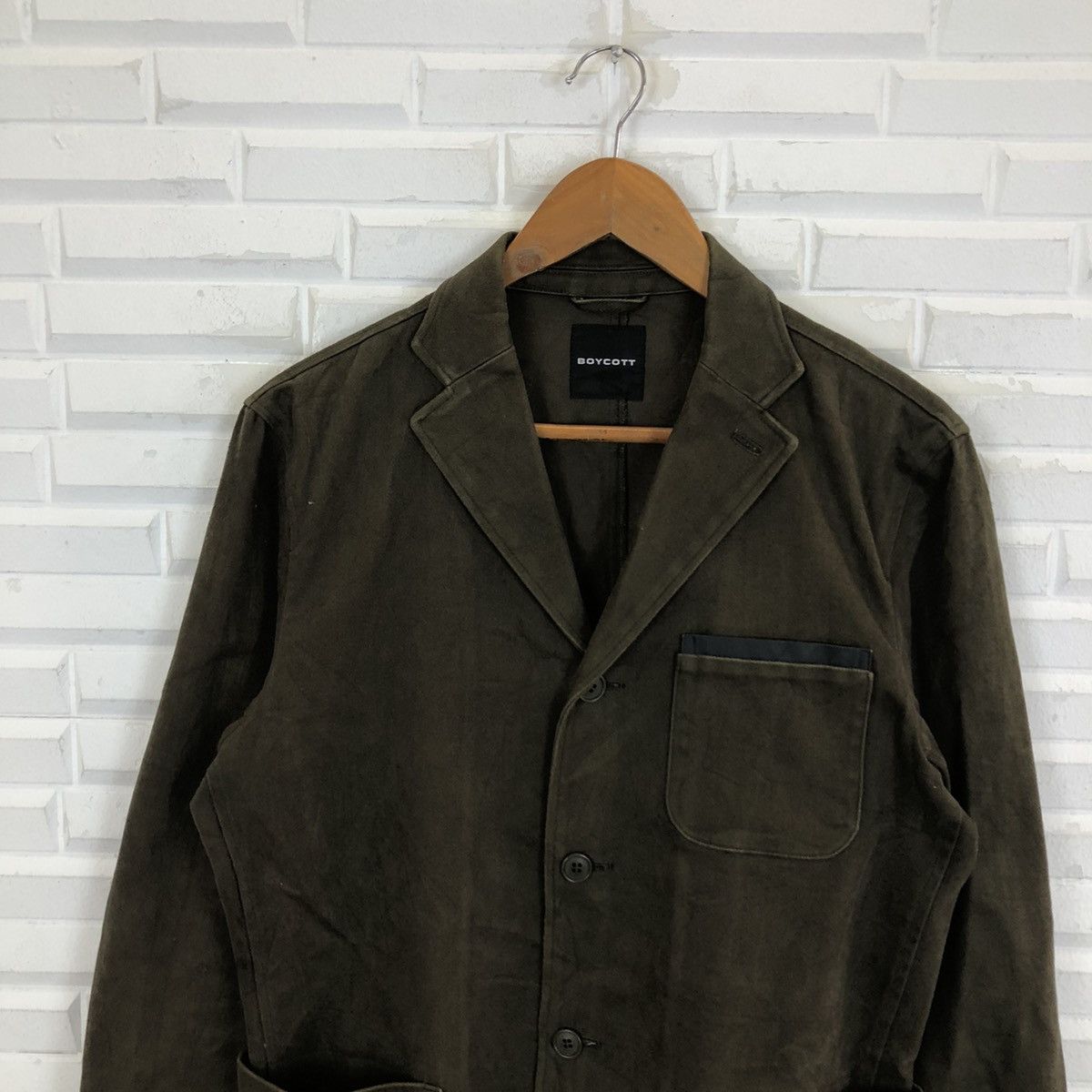 Boycott × Japanese Brand VINTAGE HIKORY CHORE JACKET MULTI POCKET BOYCOTT Size US M / EU 48-50 / 2 - 3 Thumbnail
