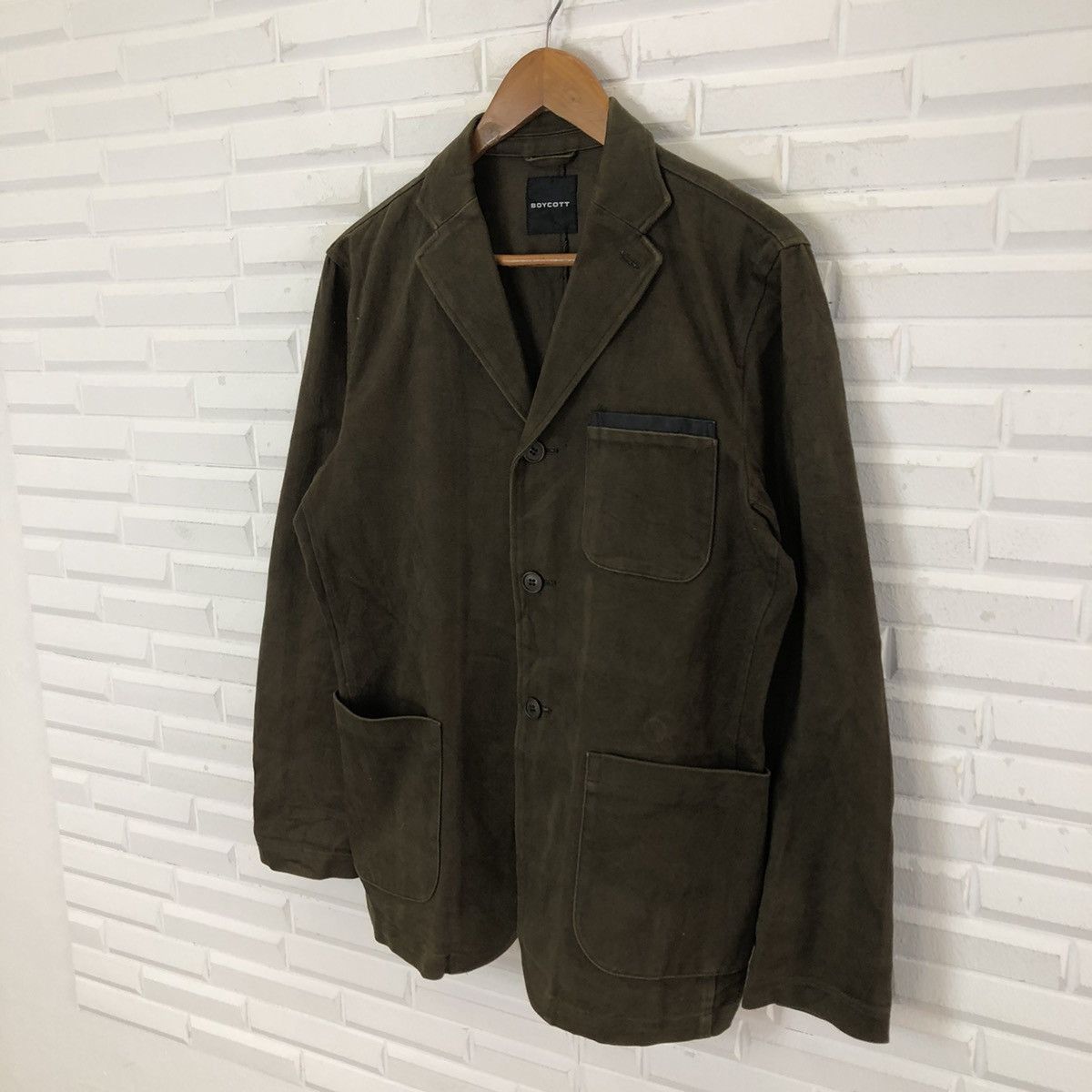 Boycott × Japanese Brand VINTAGE HIKORY CHORE JACKET MULTI POCKET BOYCOTT Size US M / EU 48-50 / 2 - 2 Thumbnail