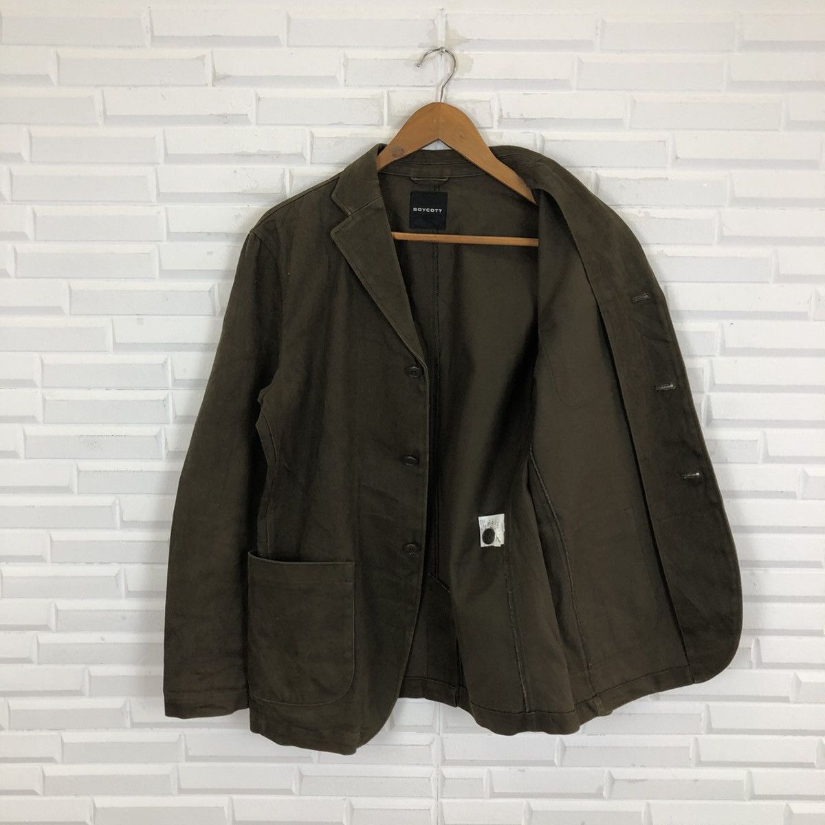 Boycott × Japanese Brand VINTAGE HIKORY CHORE JACKET MULTI POCKET BOYCOTT Size US M / EU 48-50 / 2 - 10 Thumbnail