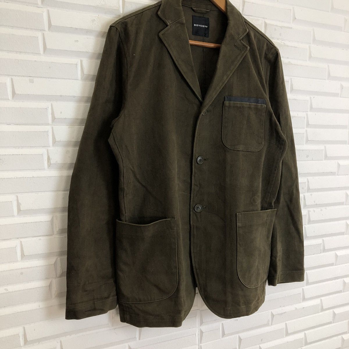Boycott × Japanese Brand VINTAGE HIKORY CHORE JACKET MULTI POCKET BOYCOTT Size US M / EU 48-50 / 2 - 4 Thumbnail