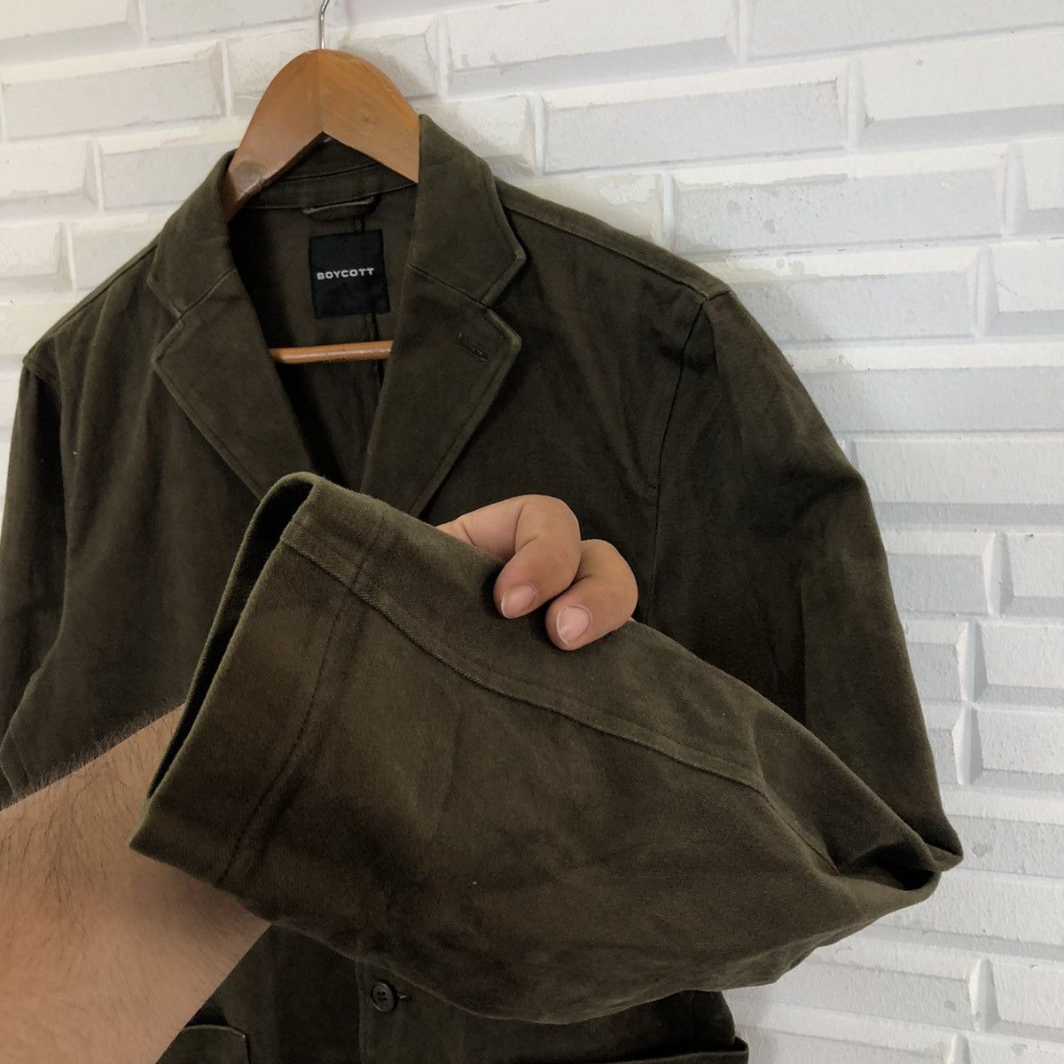 Boycott × Japanese Brand VINTAGE HIKORY CHORE JACKET MULTI POCKET BOYCOTT Size US M / EU 48-50 / 2 - 7 Thumbnail