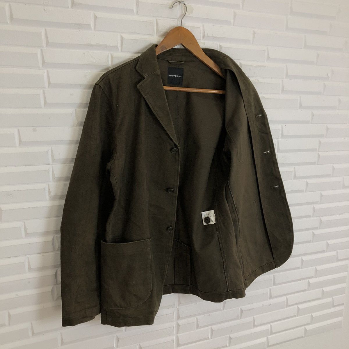Boycott × Japanese Brand VINTAGE HIKORY CHORE JACKET MULTI POCKET BOYCOTT Size US M / EU 48-50 / 2 - 11 Thumbnail