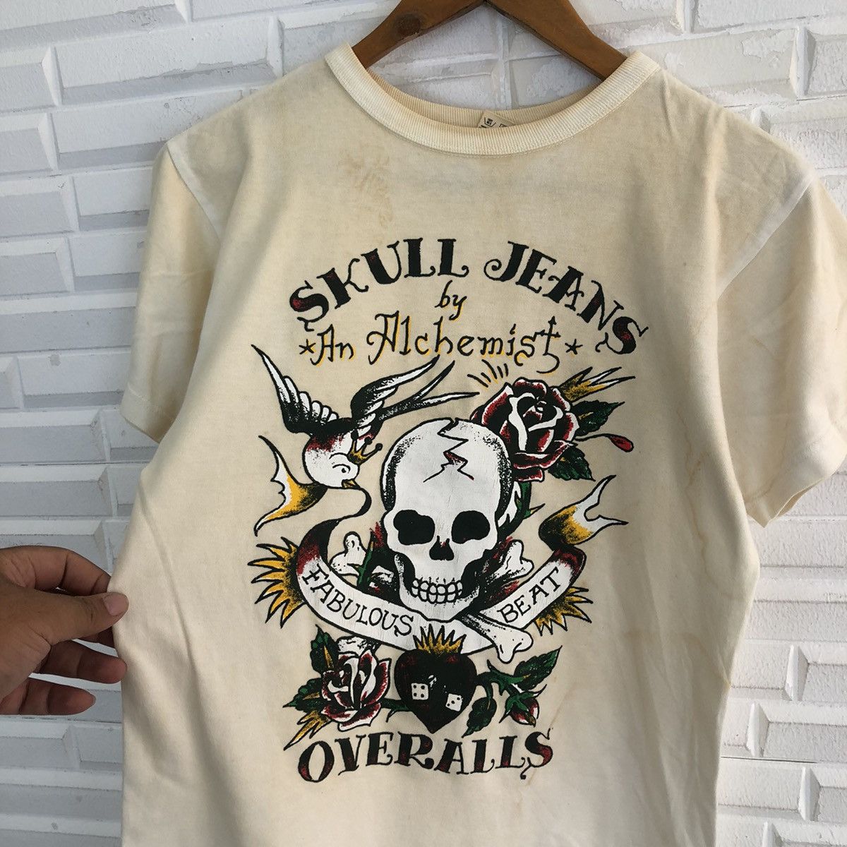 Japanese Brand VINTAGE SKULL JEANS AN ALCHEMIST MADE IN JAPAN BIG LOGO Size US S / EU 44-46 / 1 - 4 Thumbnail