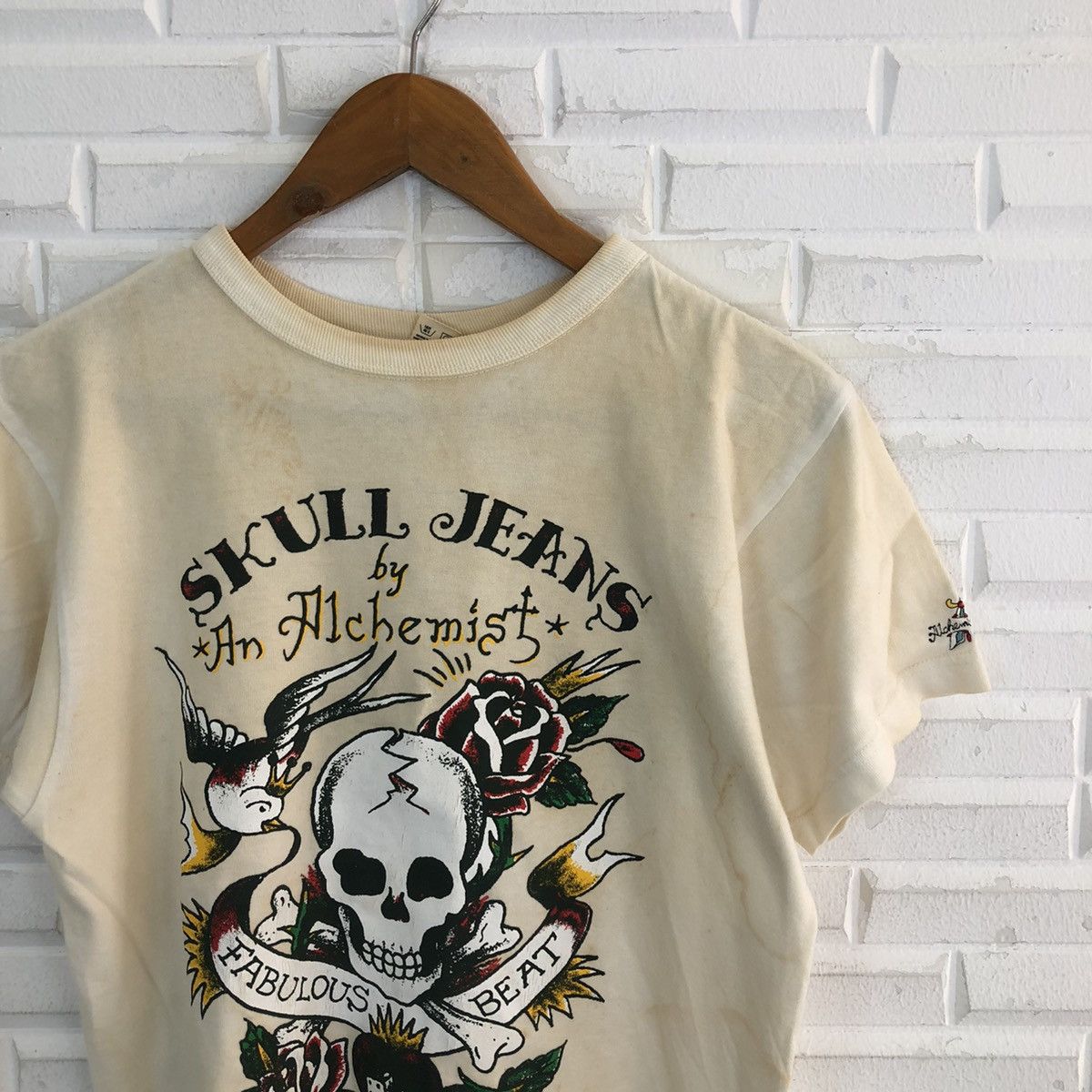 Japanese Brand VINTAGE SKULL JEANS AN ALCHEMIST MADE IN JAPAN BIG LOGO Size US S / EU 44-46 / 1 - 3 Thumbnail