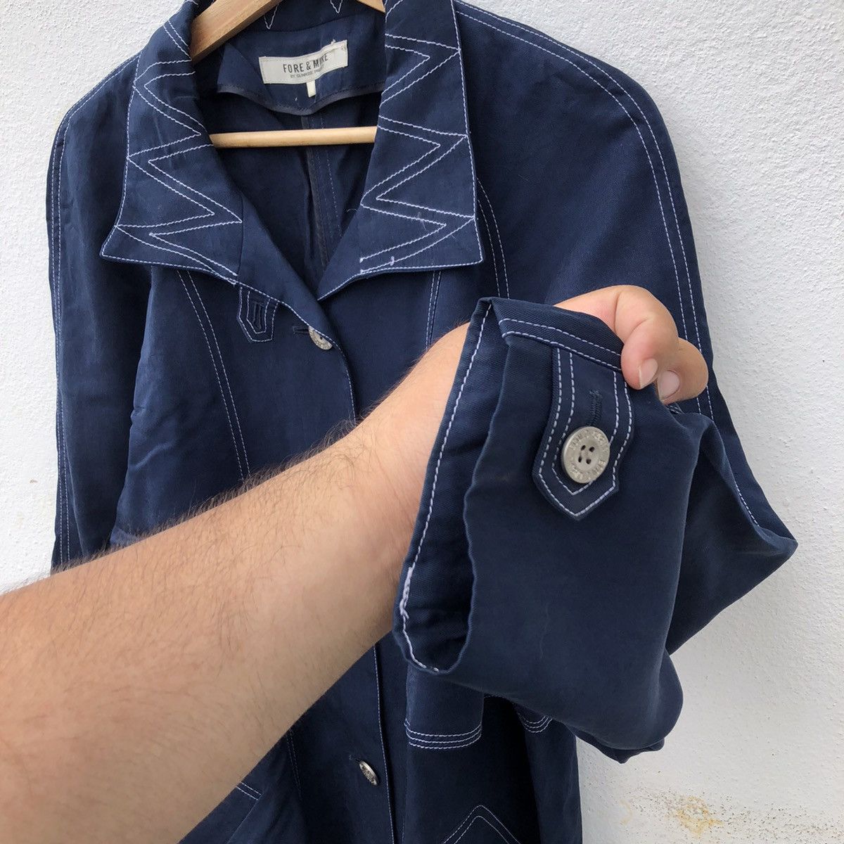 Japanese Brand FORE & MURE BY SUNROSE PROJECT LONG JACKET Size US M / EU 48-50 / 2 - 8 Thumbnail