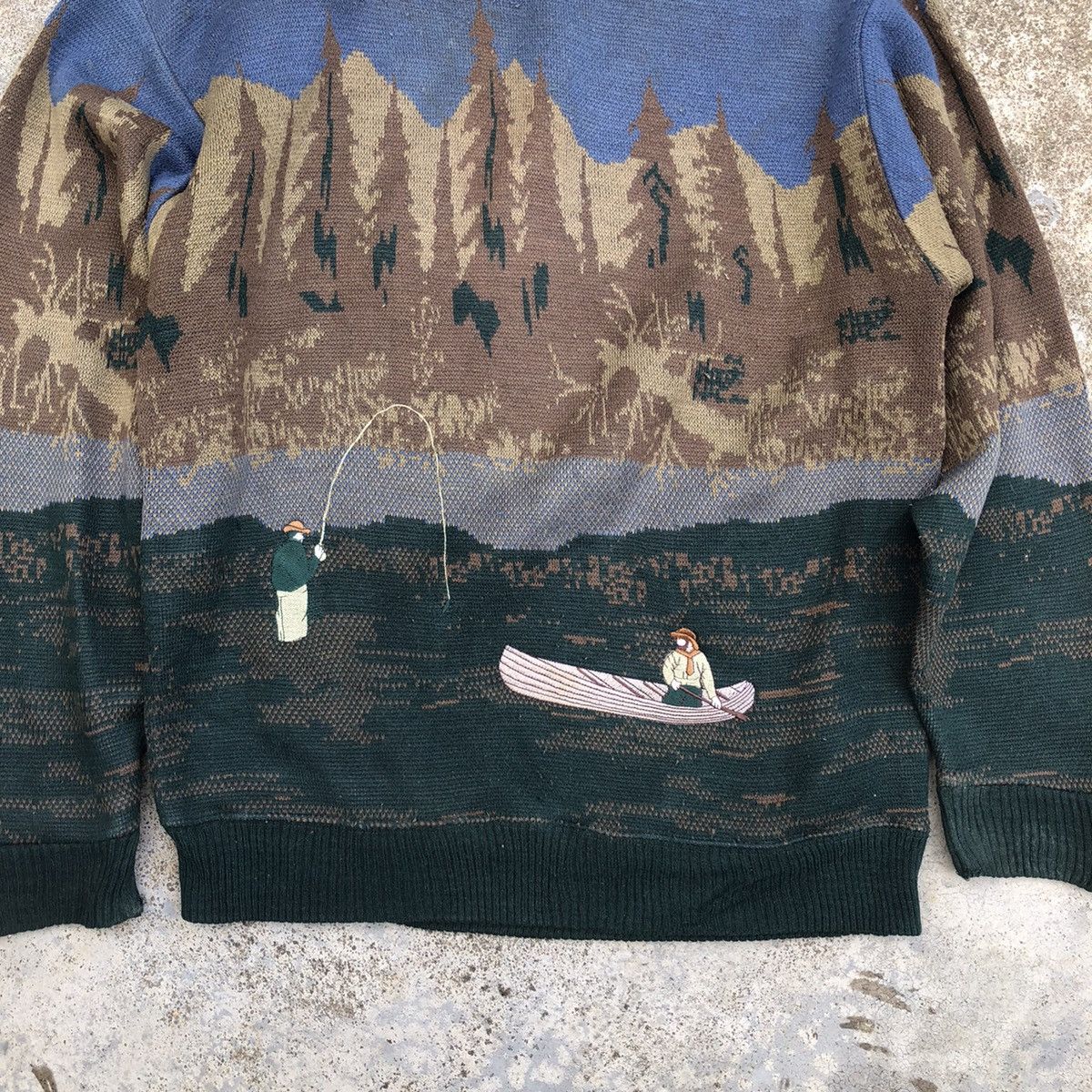 Japanese Brand 💥RARE VINTAGE PRINTED FLEECE SWEATSHIRT BIG LOGO Size US L / EU 52-54 / 3 - 2 Thumbnail