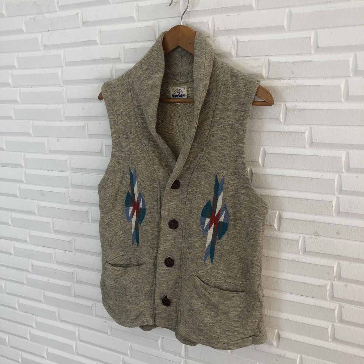 Japanese Brand VINTAGE WORK WEAR GREEN GABLES VEST NAVAJO DESIGN Size US M / EU 48-50 / 2 - 2 Thumbnail