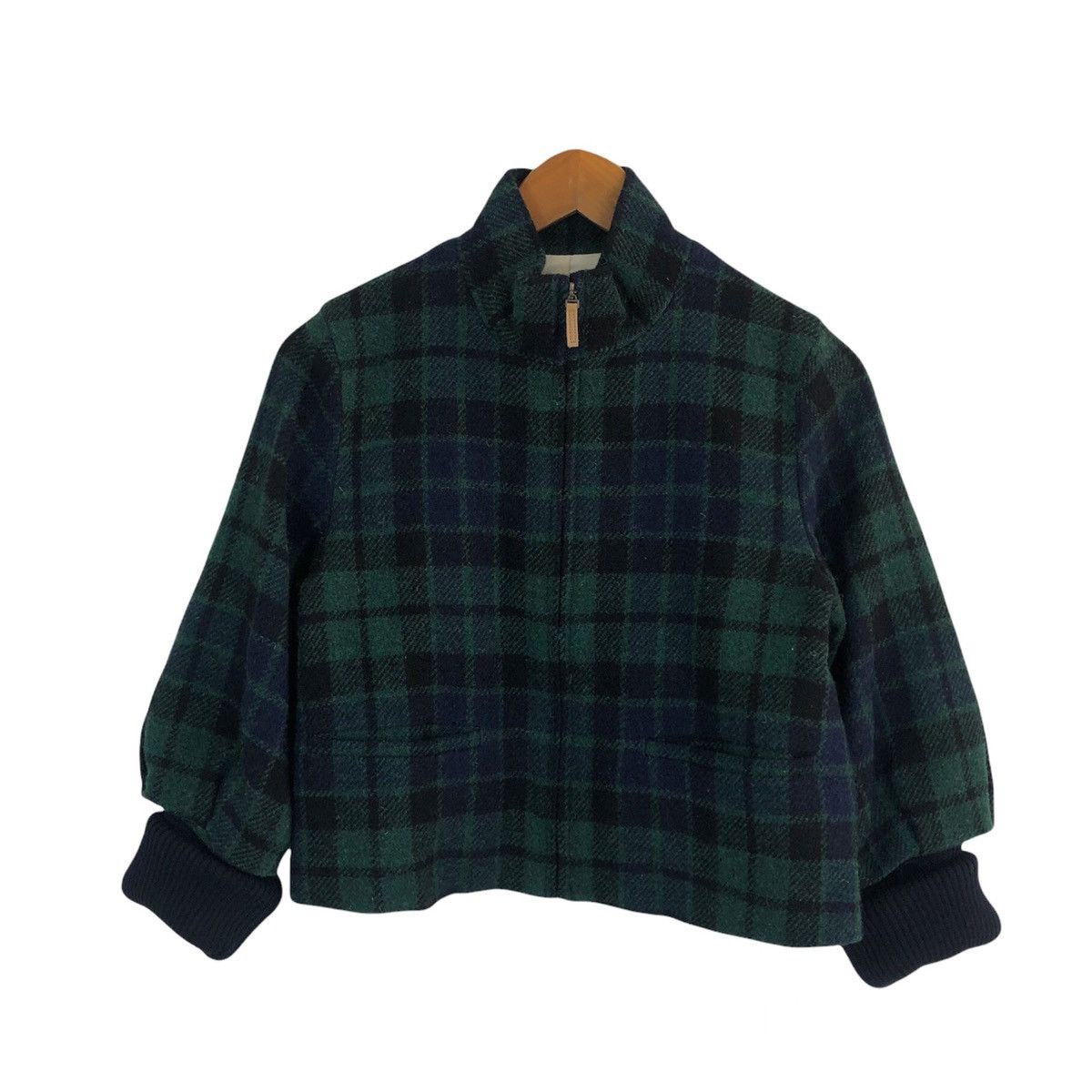 Harris Tweed VINTAGE CROPPED WOOL JACKET TARTAN DESIGN HARRIS TWEED Size US M / EU 48-50 / 2 - 1 Thumbnail