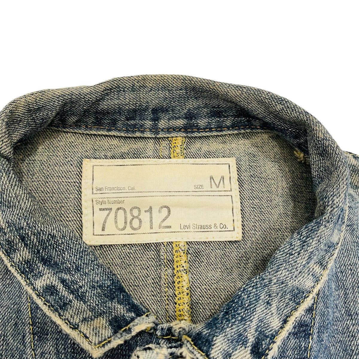 Levi's × Vintage Vintage Levi's Distressed Mud Wash Denim Jacket Size US M / EU 48-50 / 2 - 6 Thumbnail