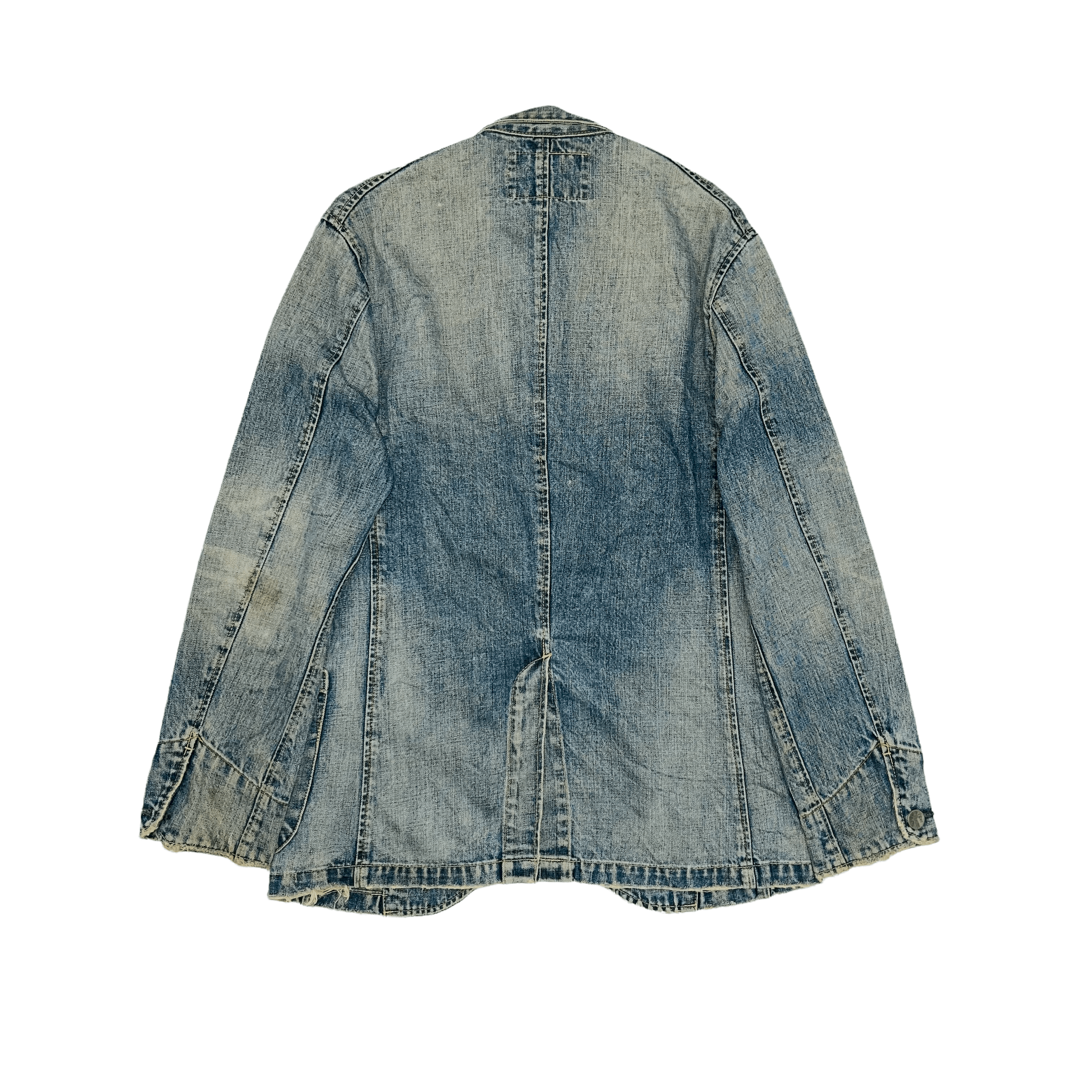 Levi's × Vintage Vintage Levi's Distressed Mud Wash Denim Jacket Size US M / EU 48-50 / 2 - 2 Thumbnail