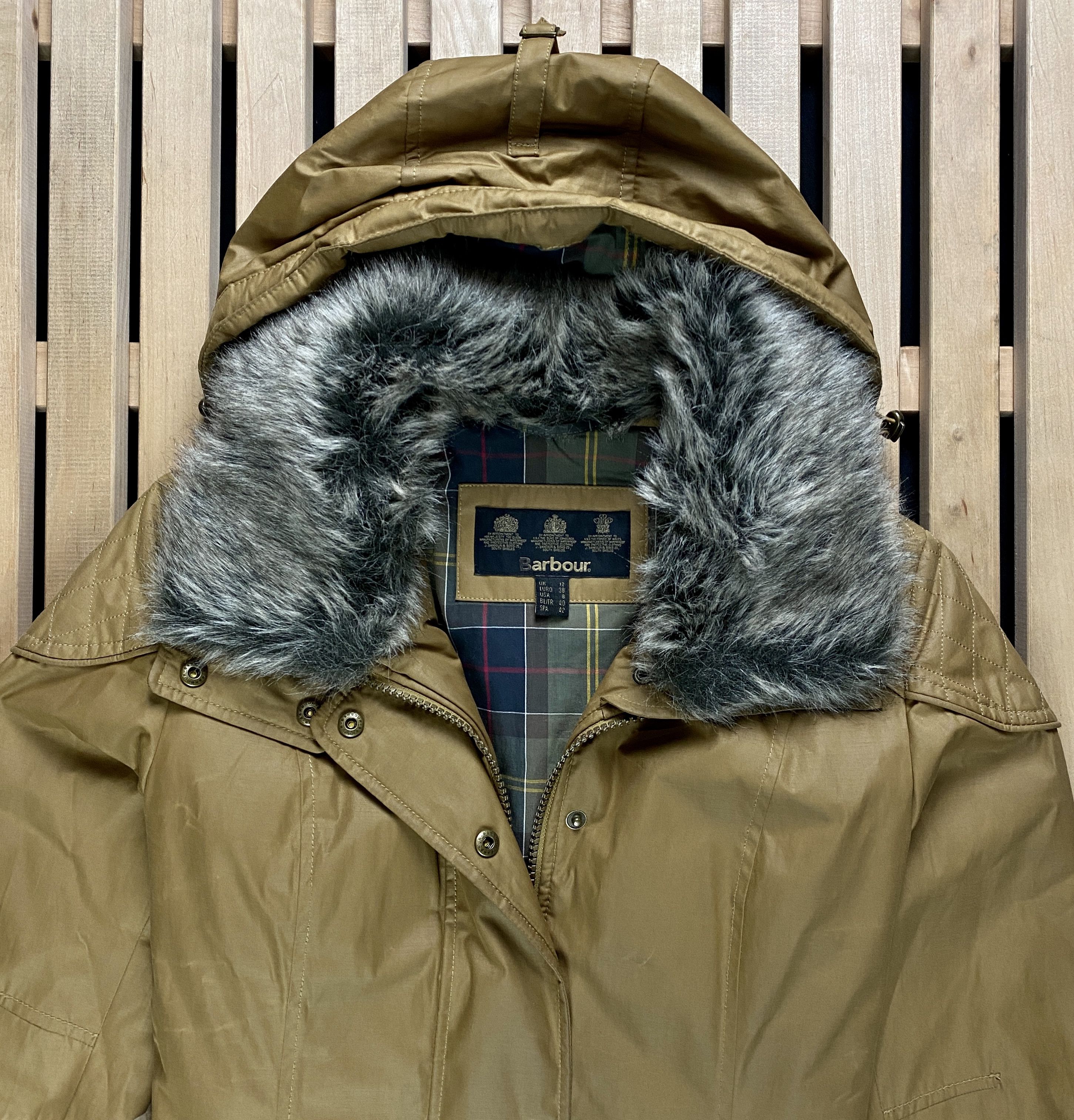 Barbour Womens Parka Smu Outlaw Jacket Barbour Waterproow Size Uk 12 Size M / US 6-8 / IT 42-44 - 2 Thumbnail