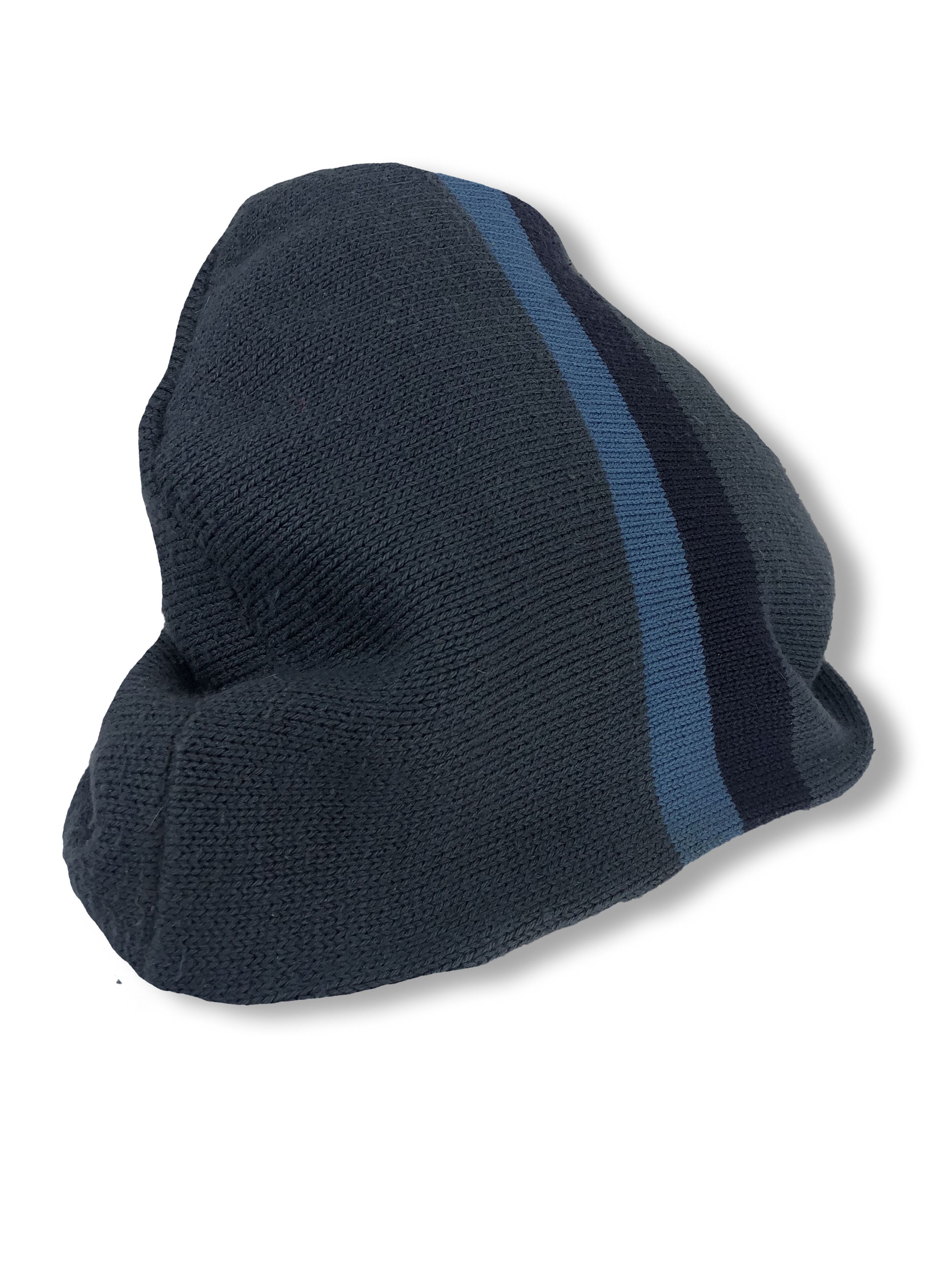 Nike 90s Vintage NIKE Blue Beanie M116 Size ONE SIZE - 3 Thumbnail
