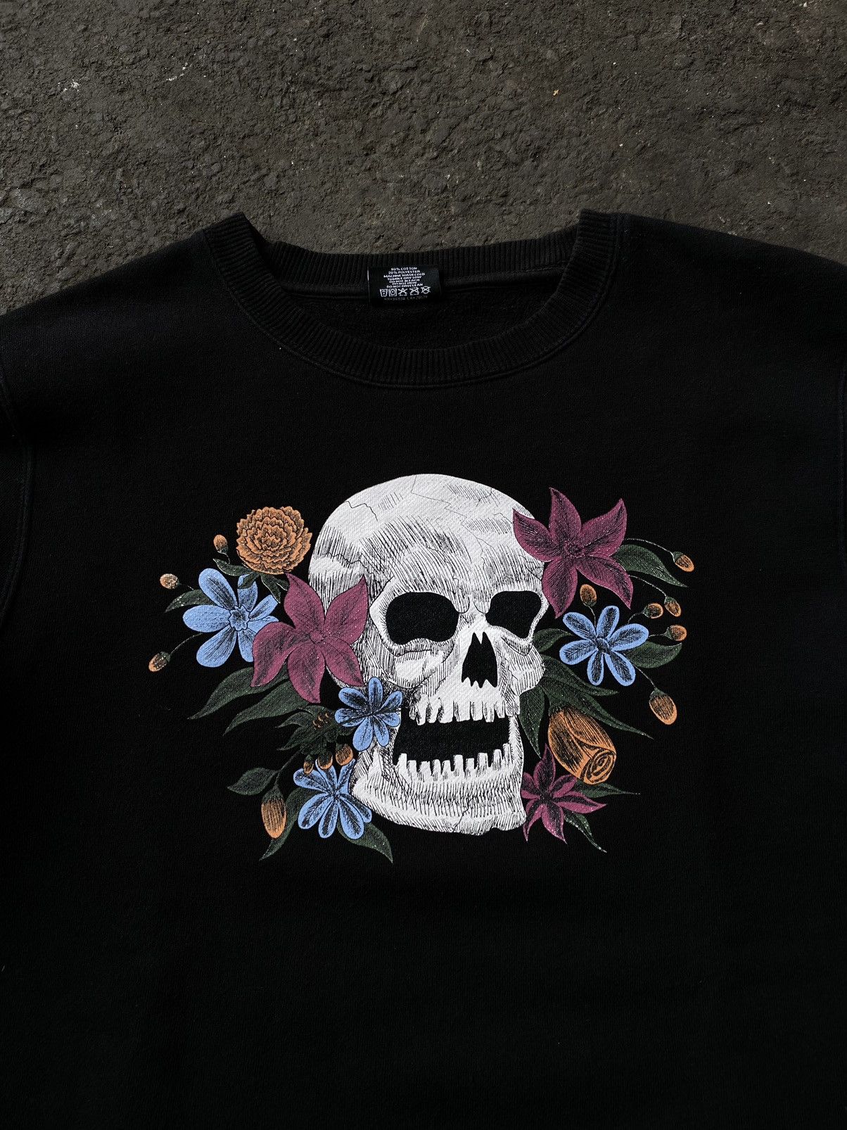 Vintage Stussy Sweater Hippie Skull | Grailed