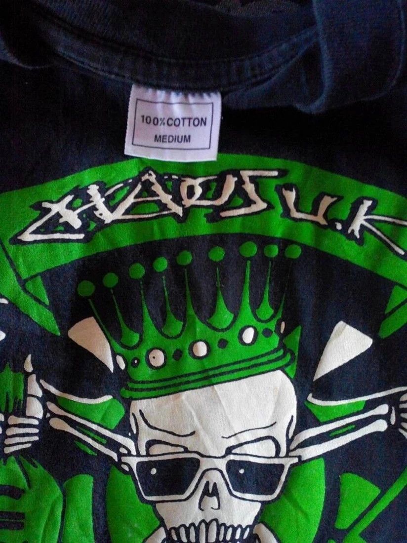Band Tees 💥VINTAGE CHAOS UK hardcore punk rock band tee shirt Size US M / EU 48-50 / 2 - 3 Thumbnail