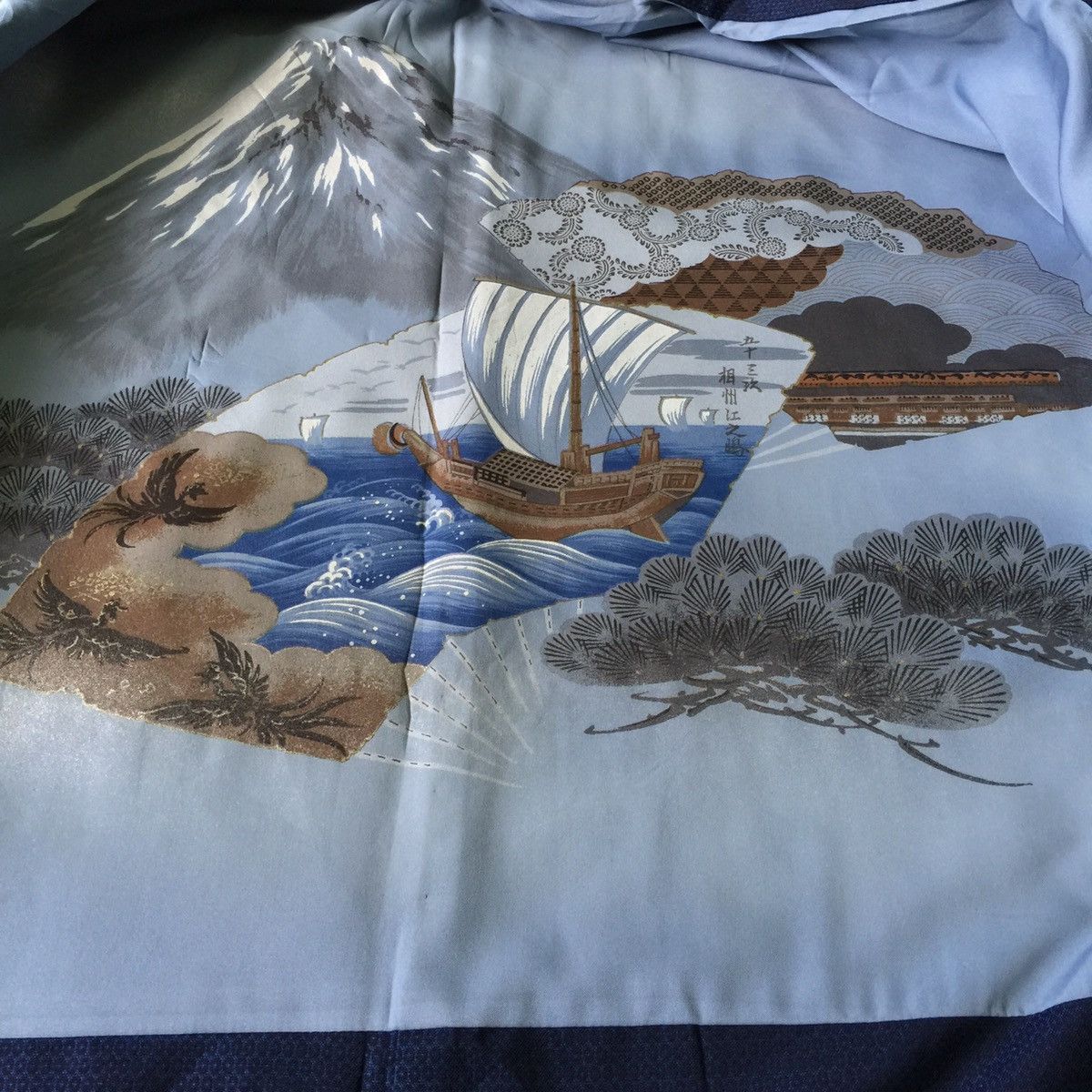Japanese Brand Dark blue kimono nice design inside... Size US XL / EU 56 / 4 - 6 Thumbnail