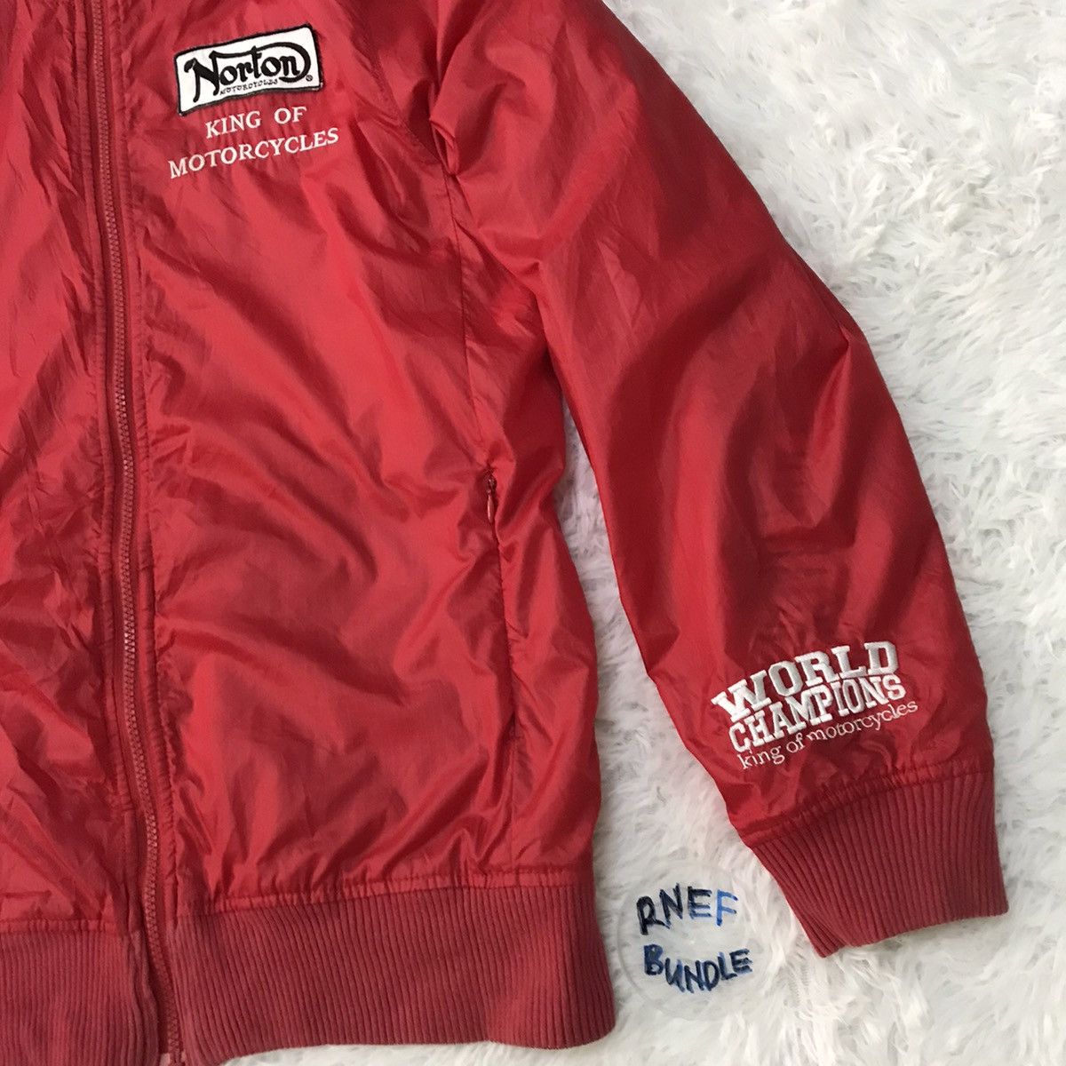 Japanese Brand Very rare streetwear reversible norton jacket shark hoodie Size US M / EU 48-50 / 2 - 5 Thumbnail