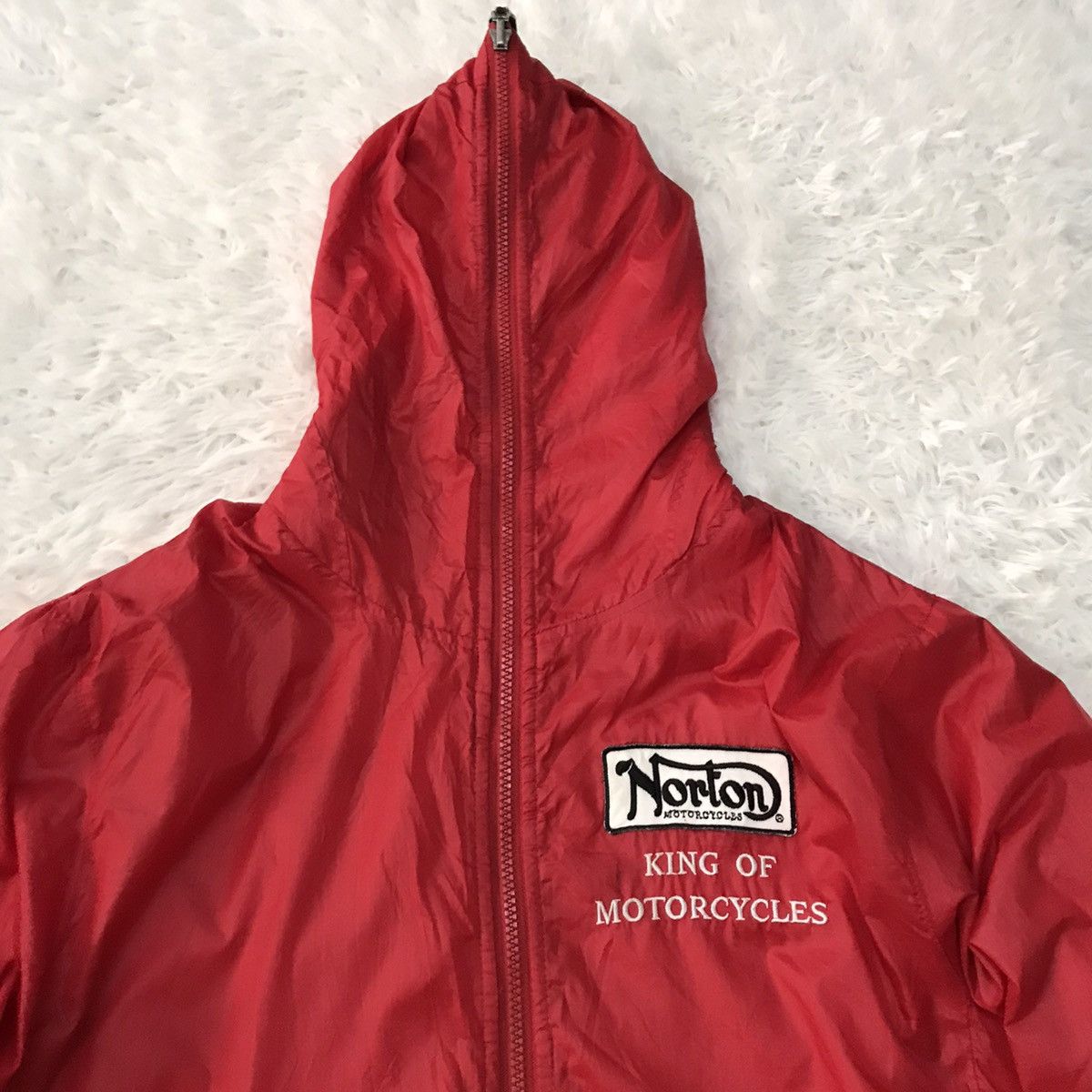 Japanese Brand Very rare streetwear reversible norton jacket shark hoodie Size US M / EU 48-50 / 2 - 3 Thumbnail