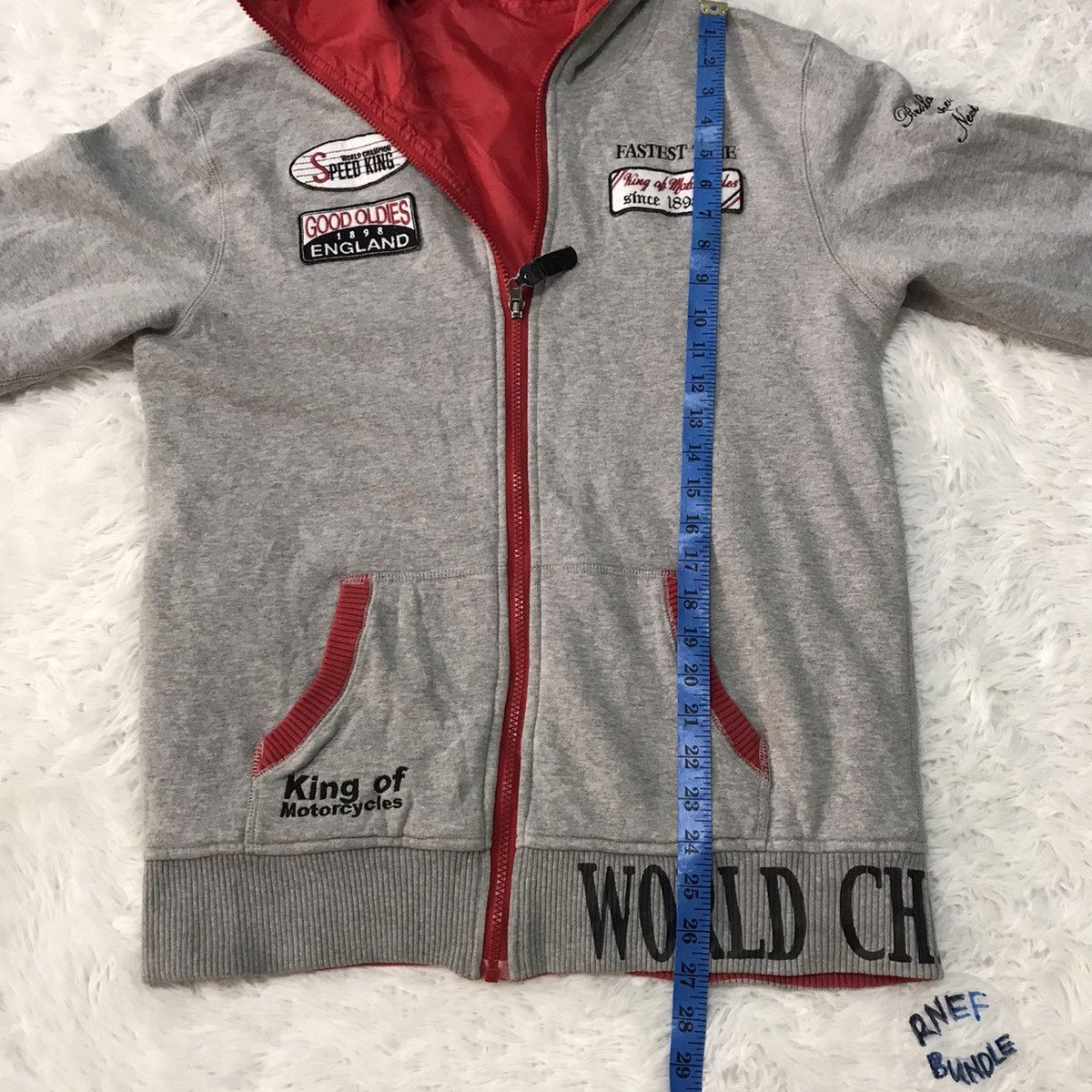 Japanese Brand Very rare streetwear reversible norton jacket shark hoodie Size US M / EU 48-50 / 2 - 17 Thumbnail