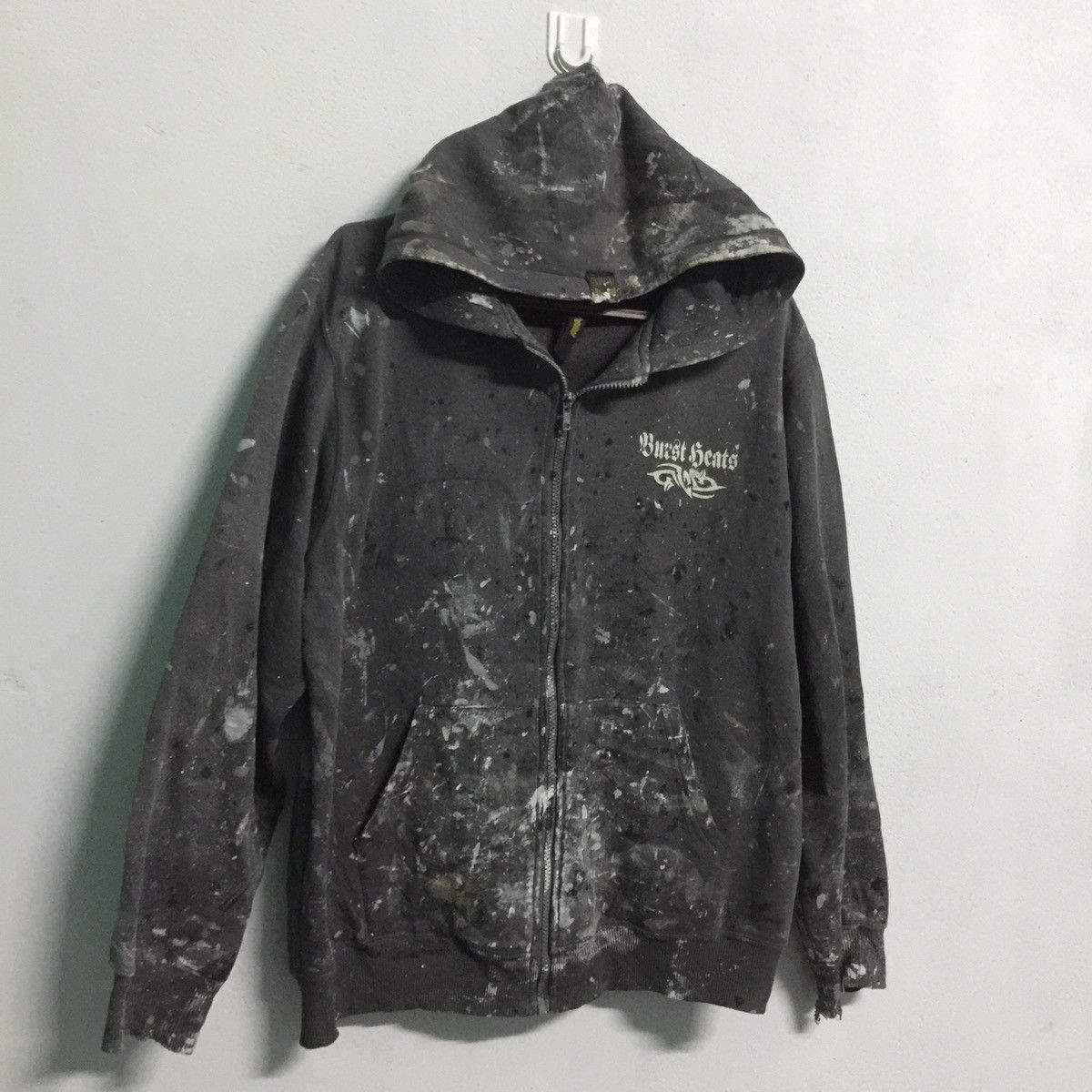 Japanese Brand Over head thrashed Ultimate Paint Design Hoodie Size US L / EU 52-54 / 3 - 3 Thumbnail