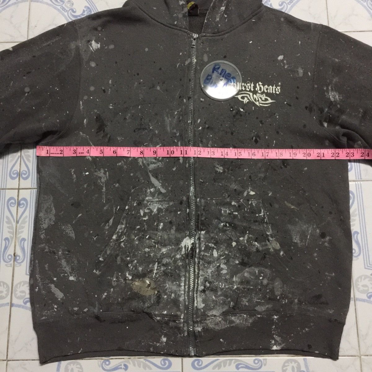 Japanese Brand Over head thrashed Ultimate Paint Design Hoodie Size US L / EU 52-54 / 3 - 17 Thumbnail