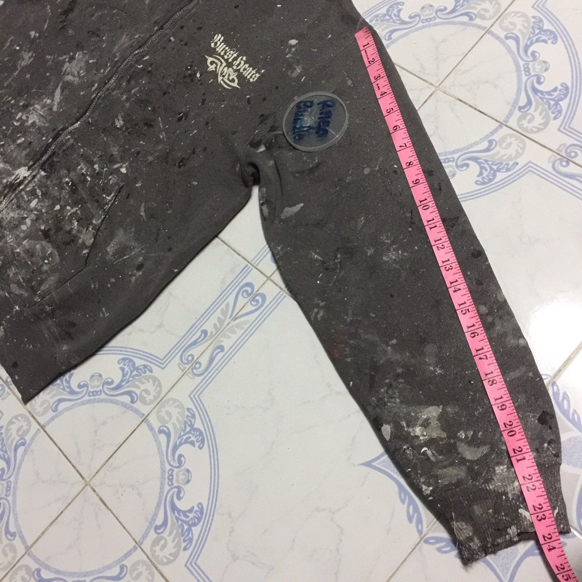 Japanese Brand Over head thrashed Ultimate Paint Design Hoodie Size US L / EU 52-54 / 3 - 19 Thumbnail