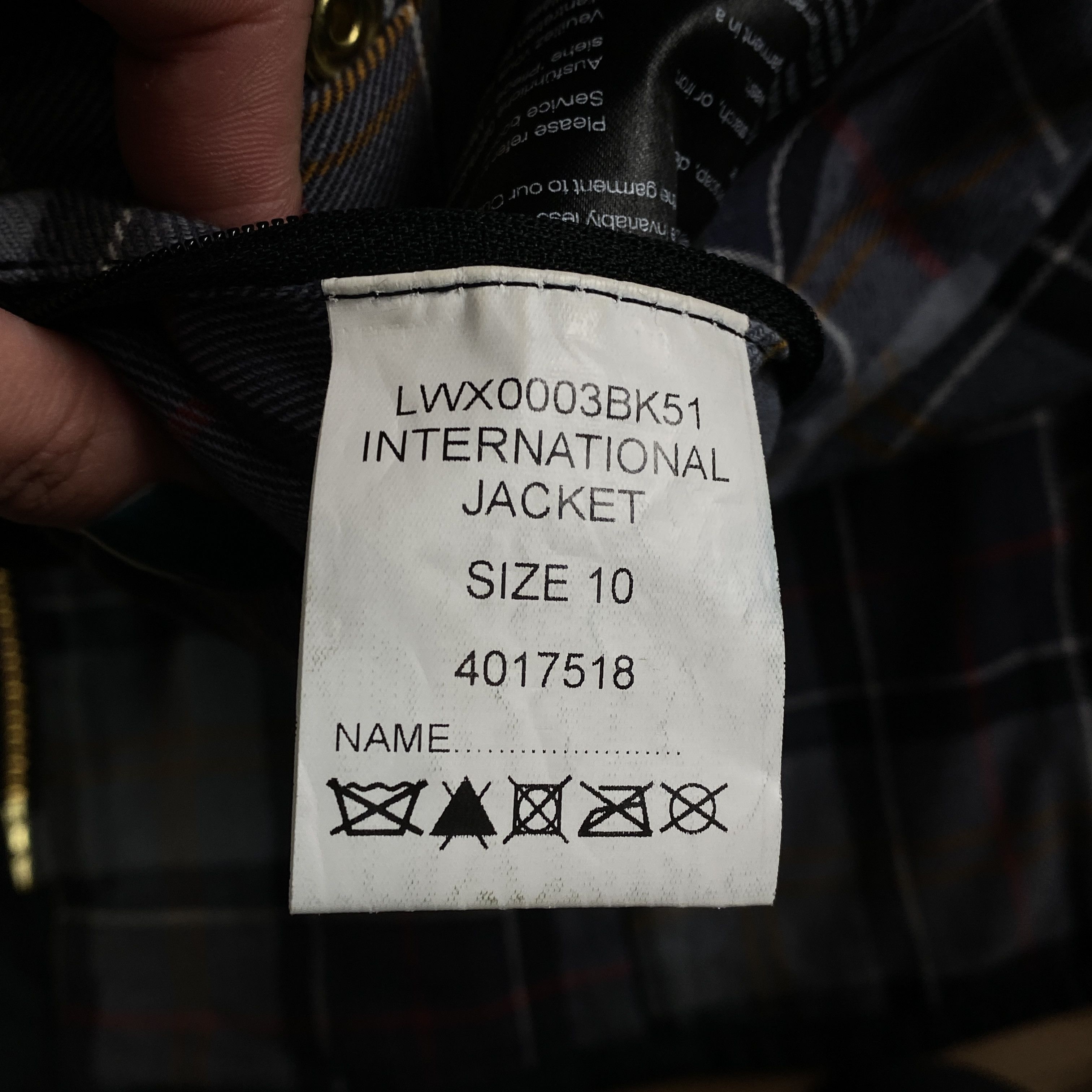 Barbour Womens Wax Jacket Barbour International Ladies Size 12 Size M / US 6-8 / IT 42-44 - 7 Thumbnail