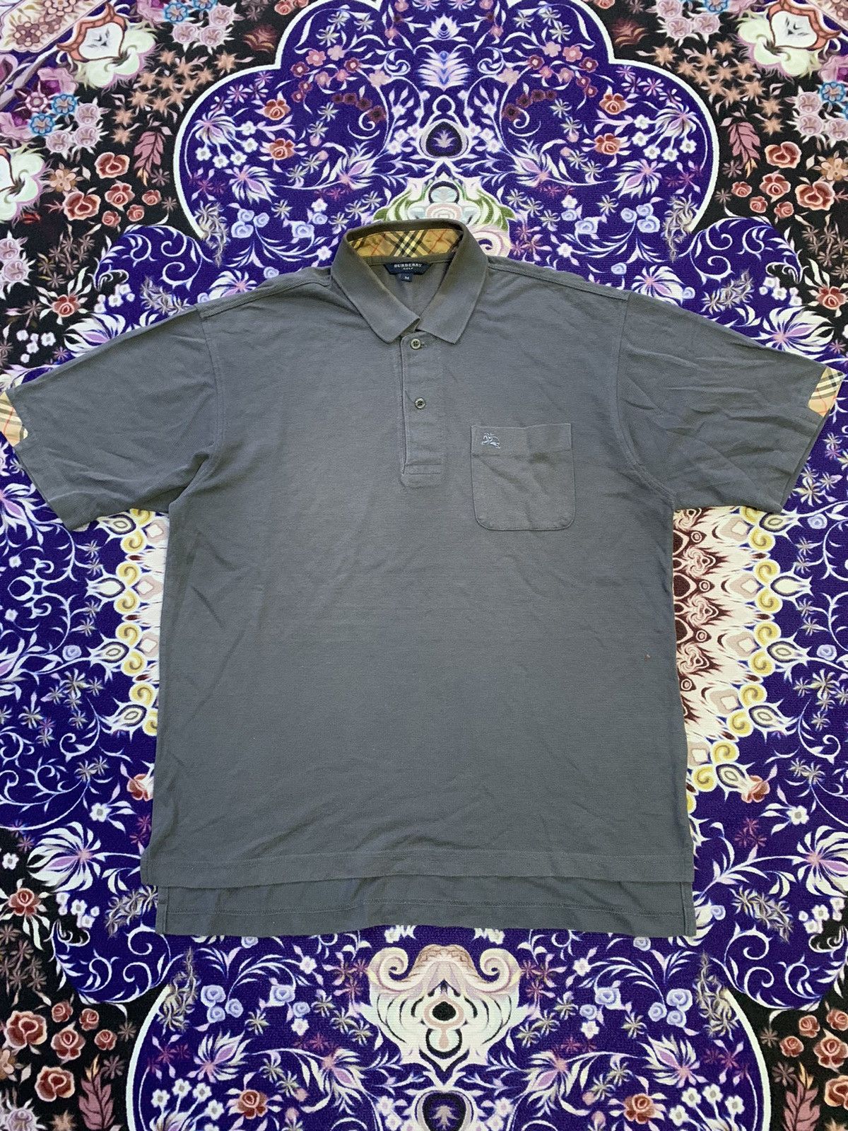 Burberry Vintage Burberry Golf Tshirt Size US M / EU 48-50 / 2 - 1 Thumbnail