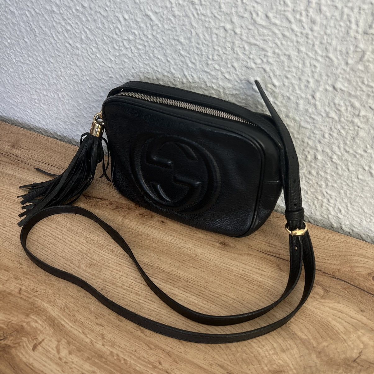 Gucci GUCCI Shoulder Bag Small Disco Soho GG Leather Black Size ONE SIZE - 3 Thumbnail