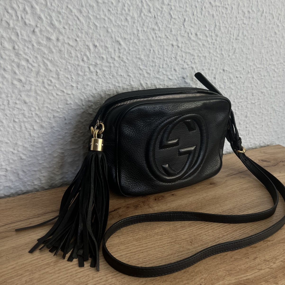 Gucci GUCCI Shoulder Bag Small Disco Soho GG Leather Black Size ONE SIZE - 2 Thumbnail