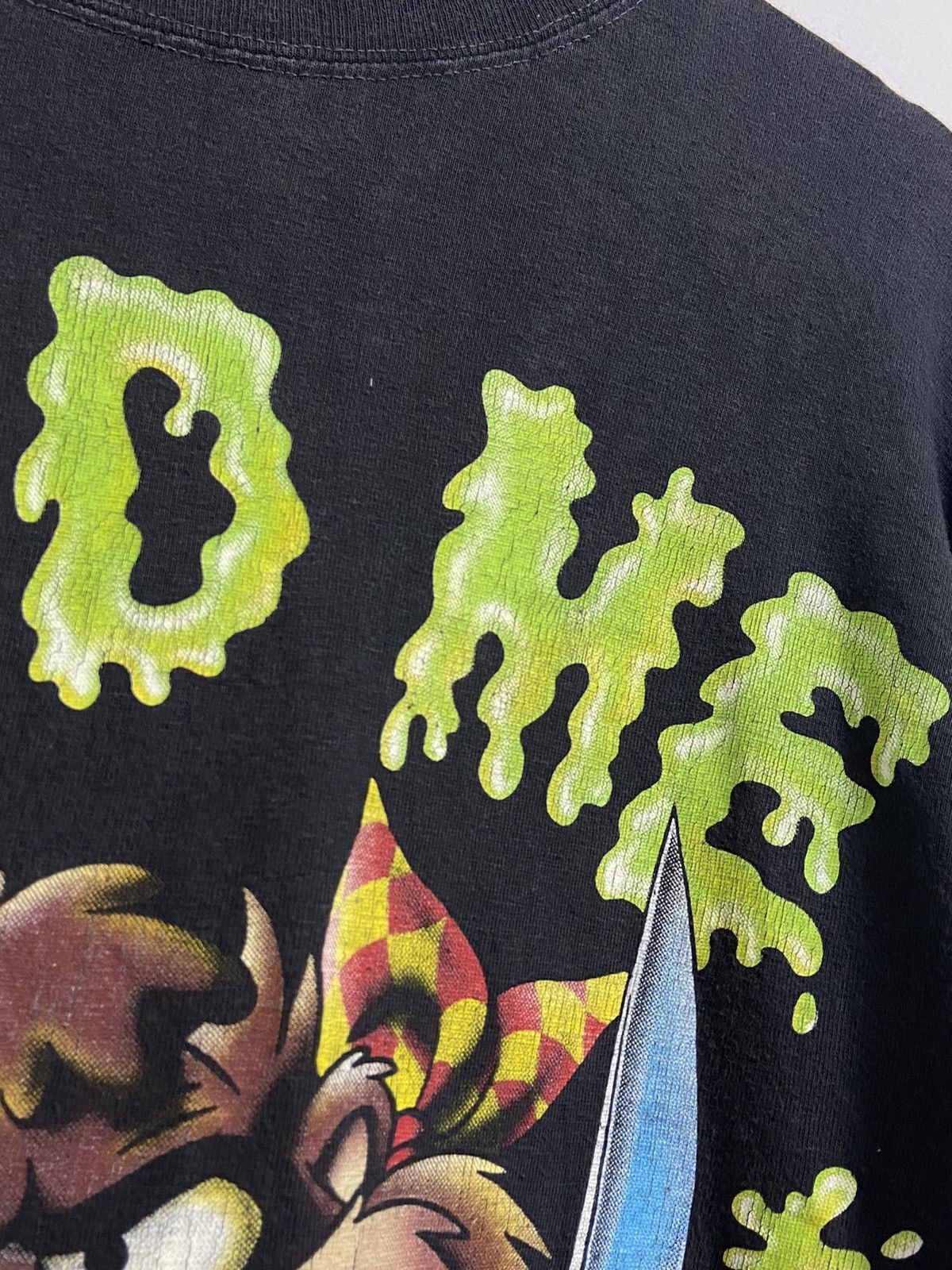 Vintage Tasmanian Looney Tunes Vintage Long Sleeve Feed Me 1992 Size US XL / EU 56 / 4 - 14 Thumbnail