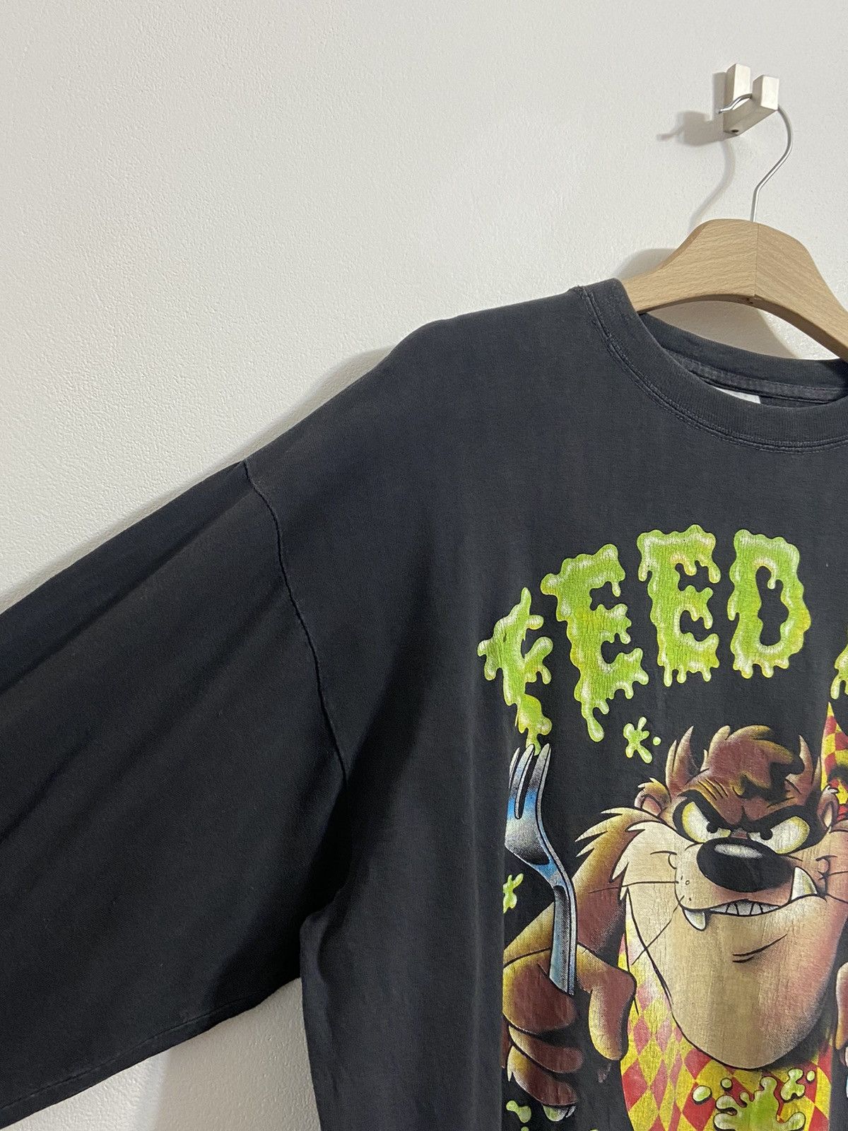 Vintage Tasmanian Looney Tunes Vintage Long Sleeve Feed Me 1992 Size US XL / EU 56 / 4 - 7 Thumbnail