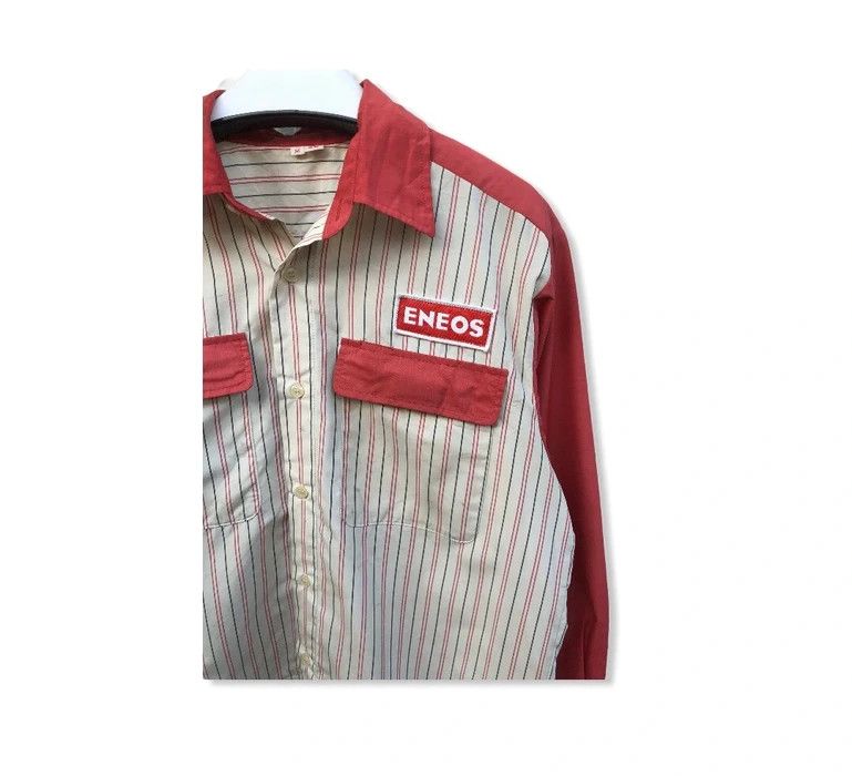 Vintage Vintage Eneos Motorsport Racing Button Uo Shirt Size US L / EU 52-54 / 3 - 2 Thumbnail