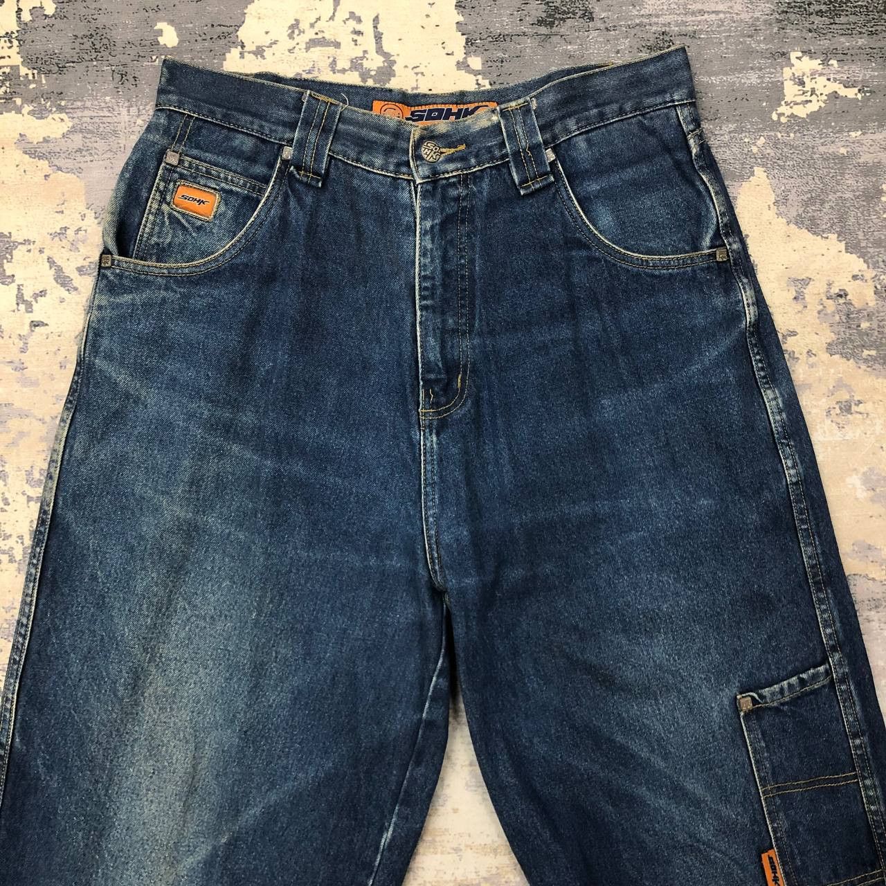 Japanese Brand P368 90s SCHOOL OF HARDKNOCKS BAGGY HIPHOP JEANS Size US 34 / EU 50 - 3 Thumbnail